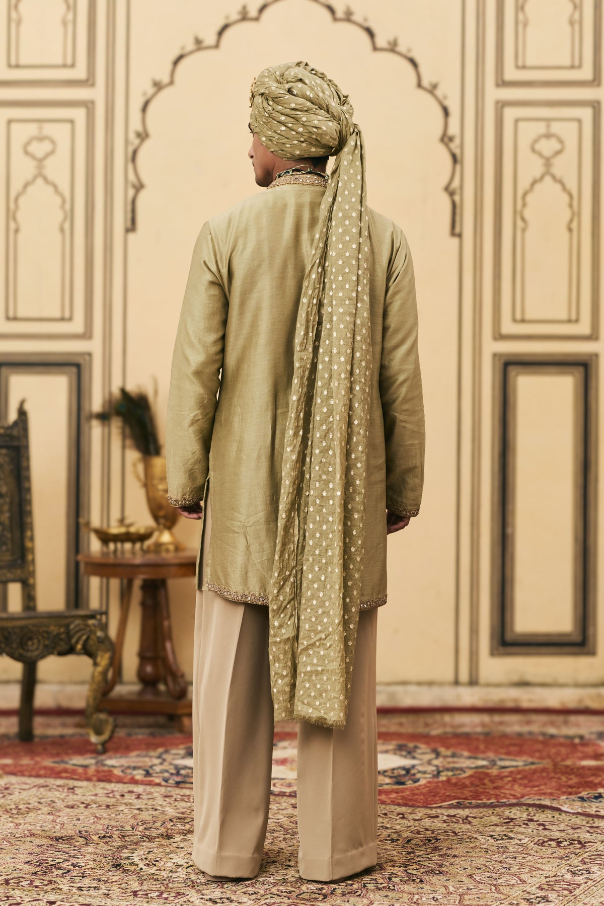 Zaitooni Chanderi Kurta Set