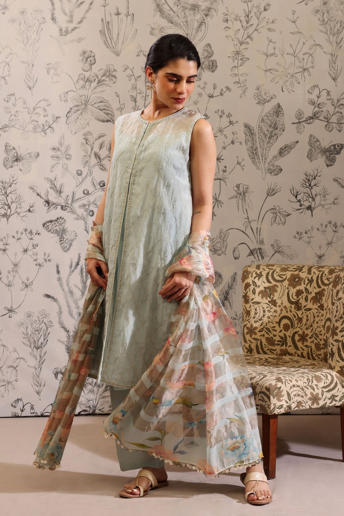 Makaranda Blue Kurta Set