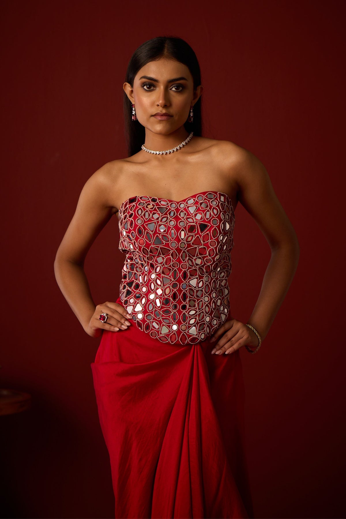 Mirrorwork Corset