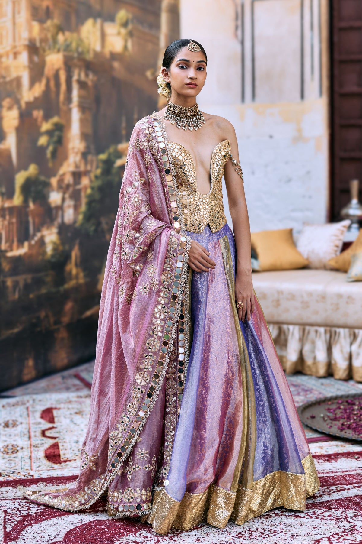 Multi Rangratna Lehenga Set