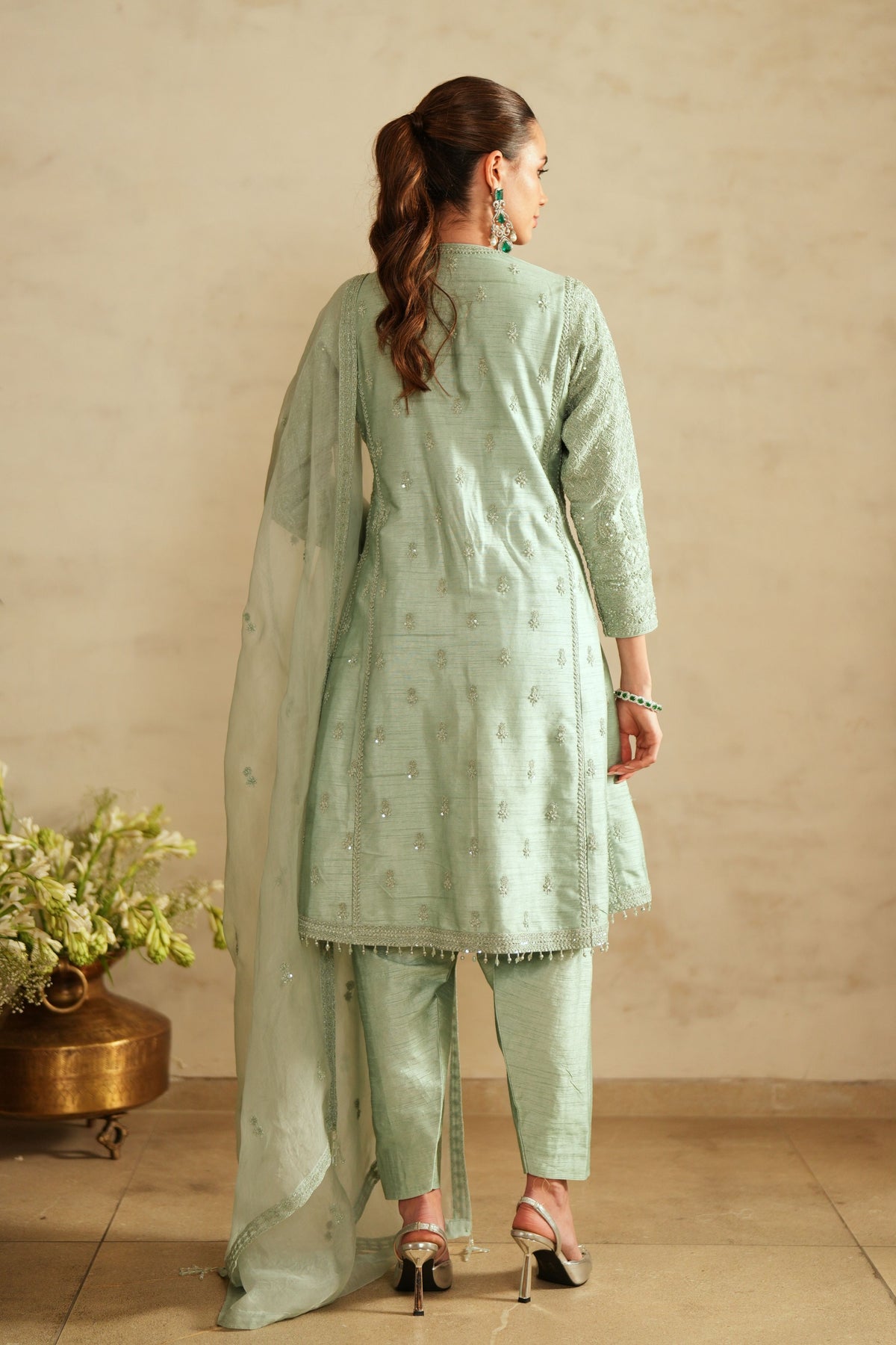 Aqua Blue Kurta Set