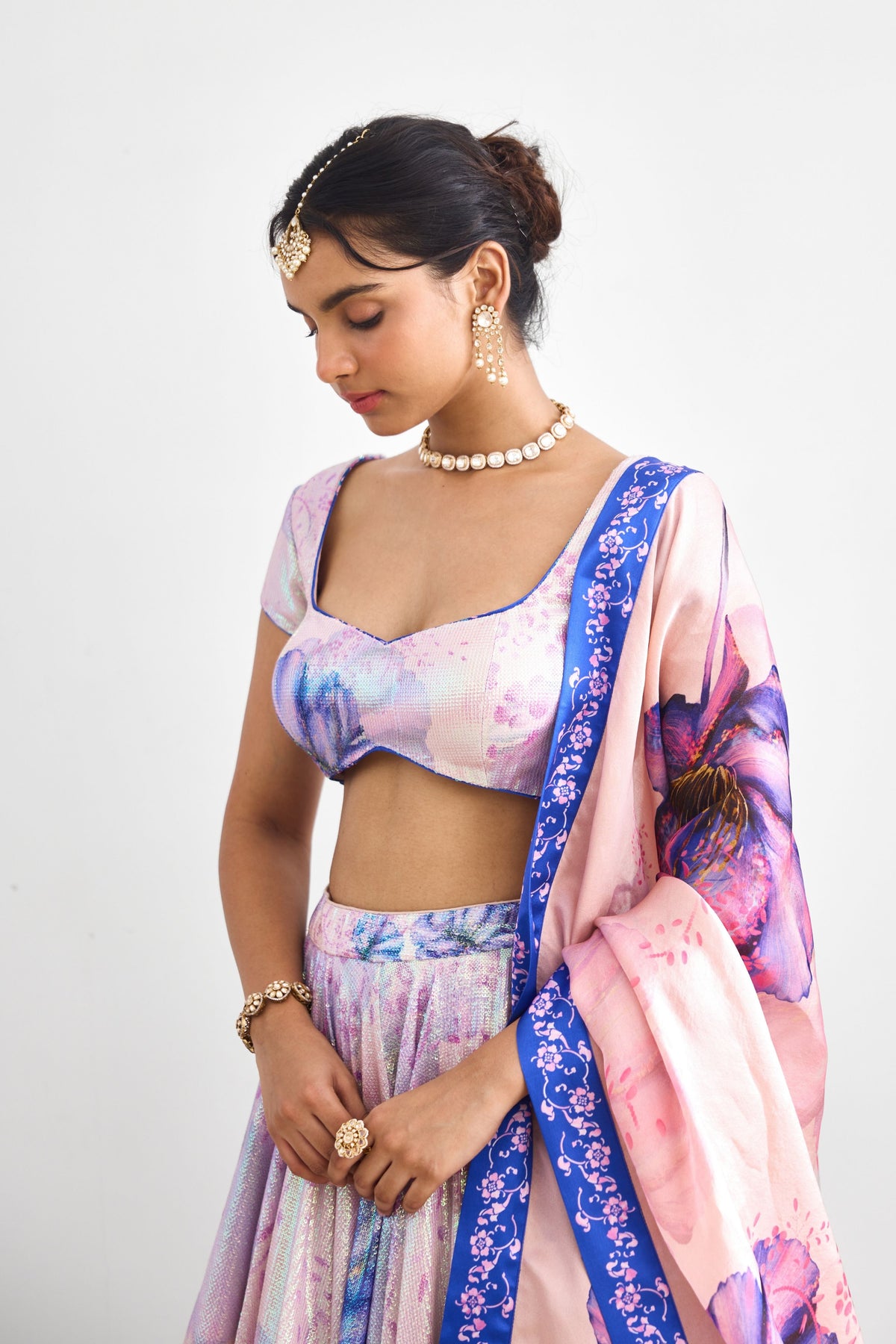 Lavender Twilight Lehenga Set
