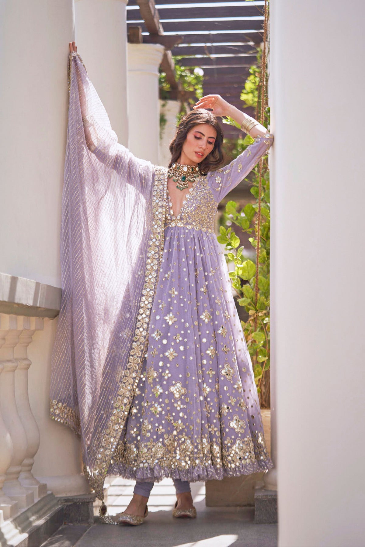 Martini Lilac Anarkali Set