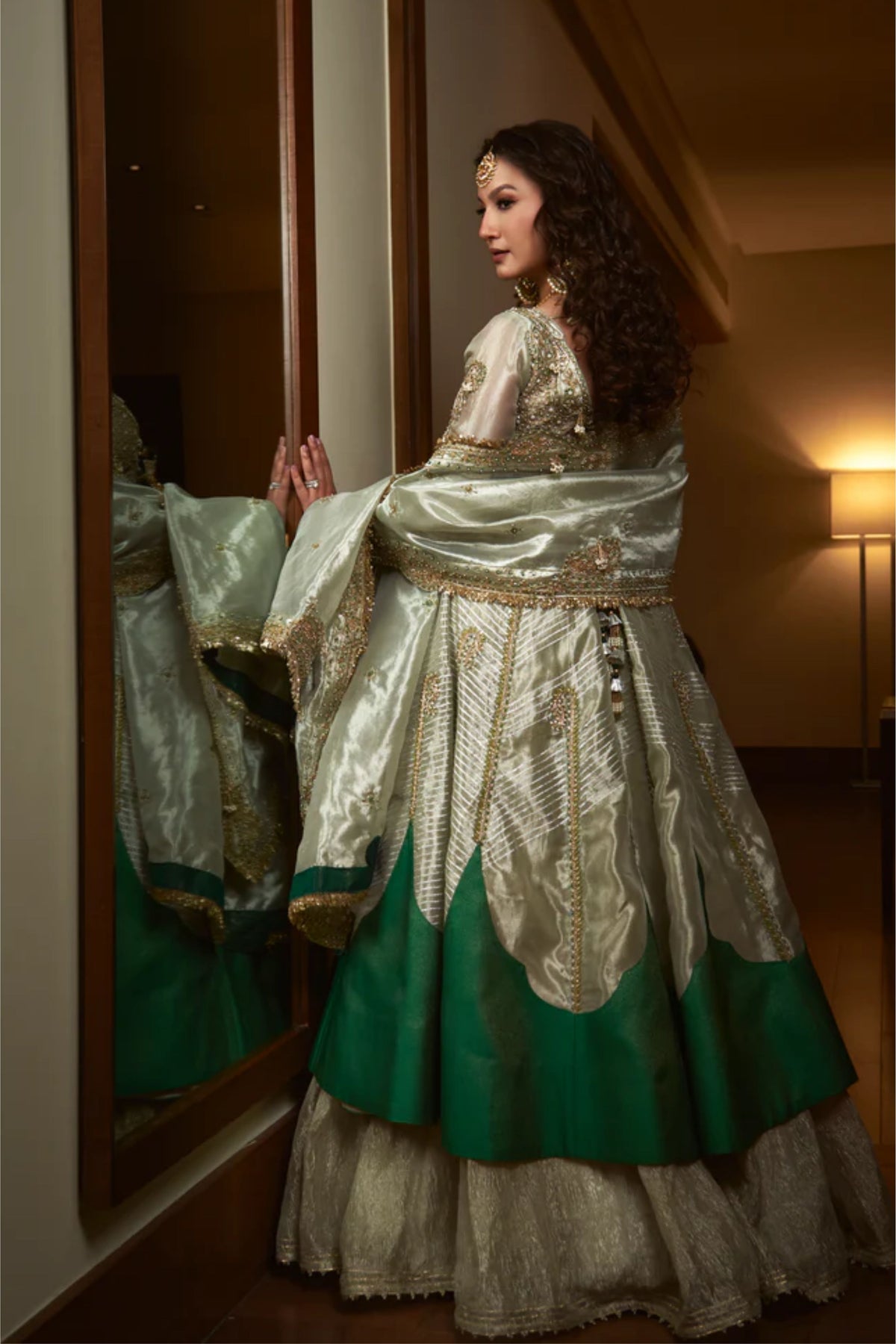 Pearl Gold Skirt Set