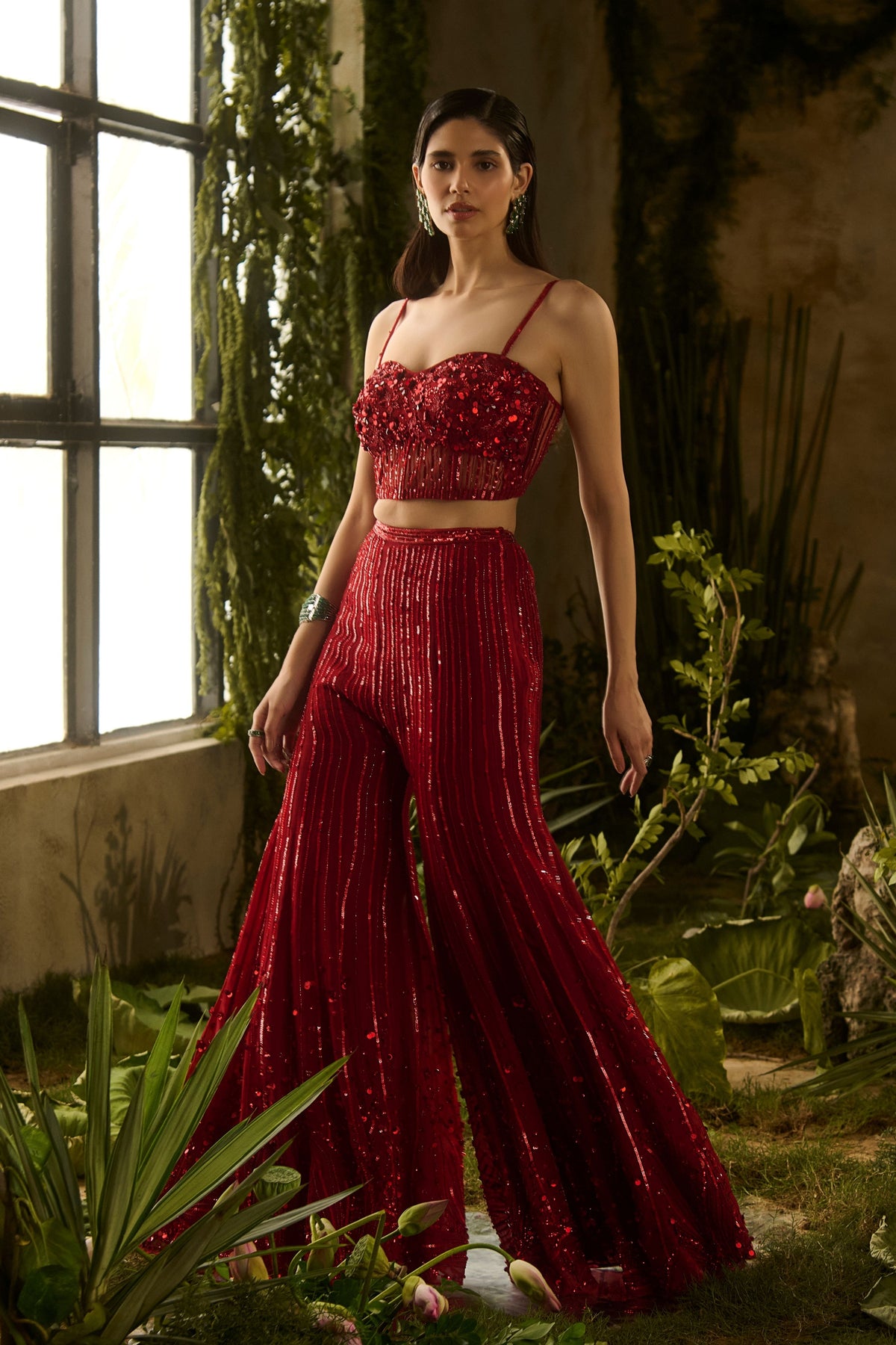 Rouge Sharara Set