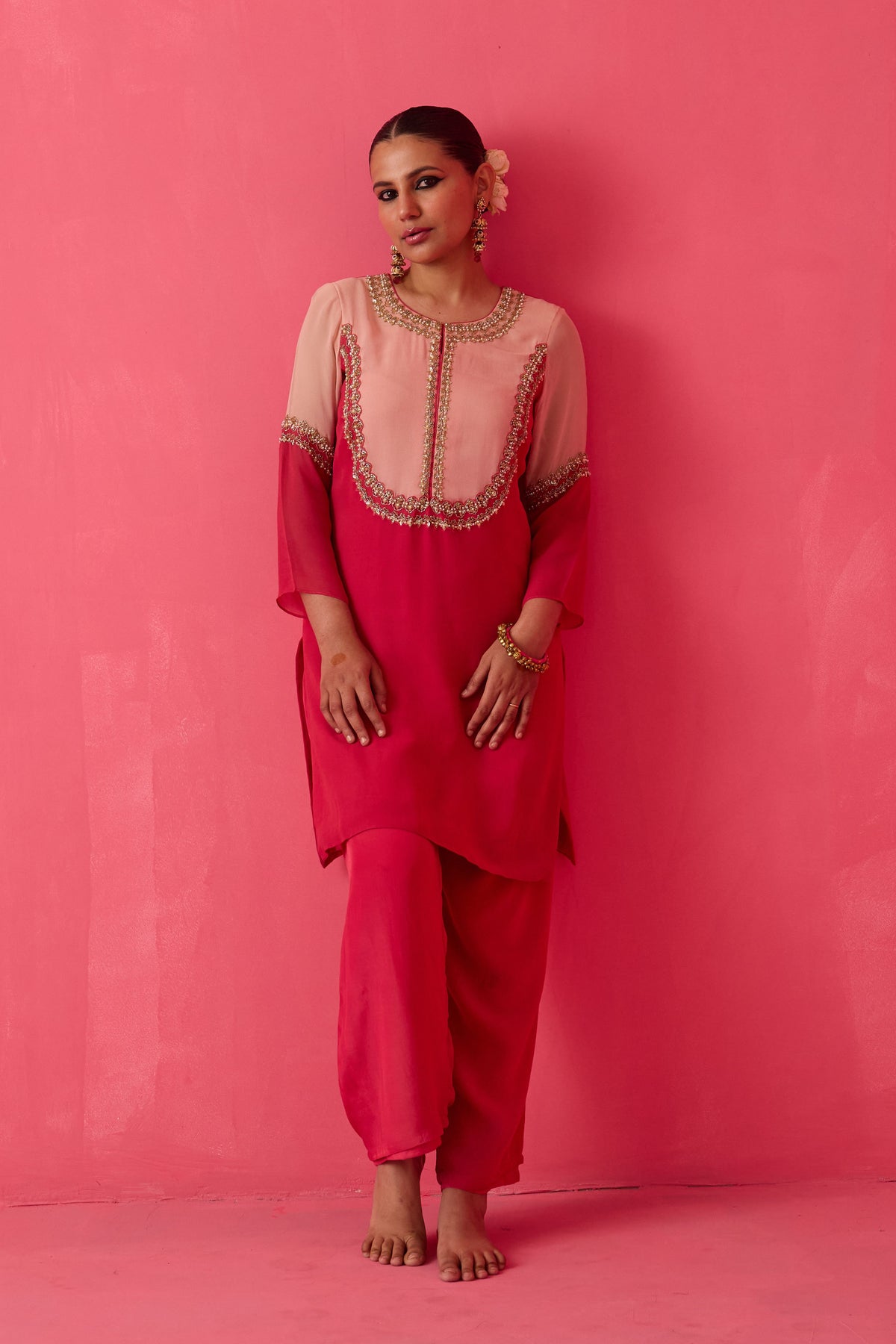 Pink Kurta Set