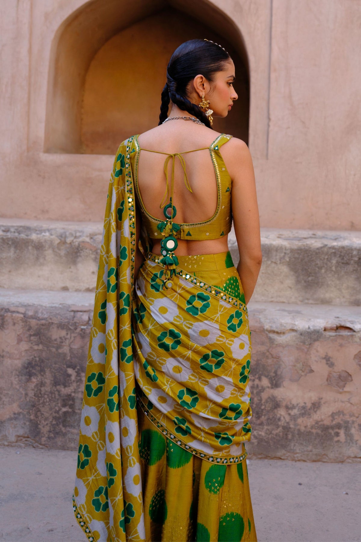 Tara Draped Saree Set