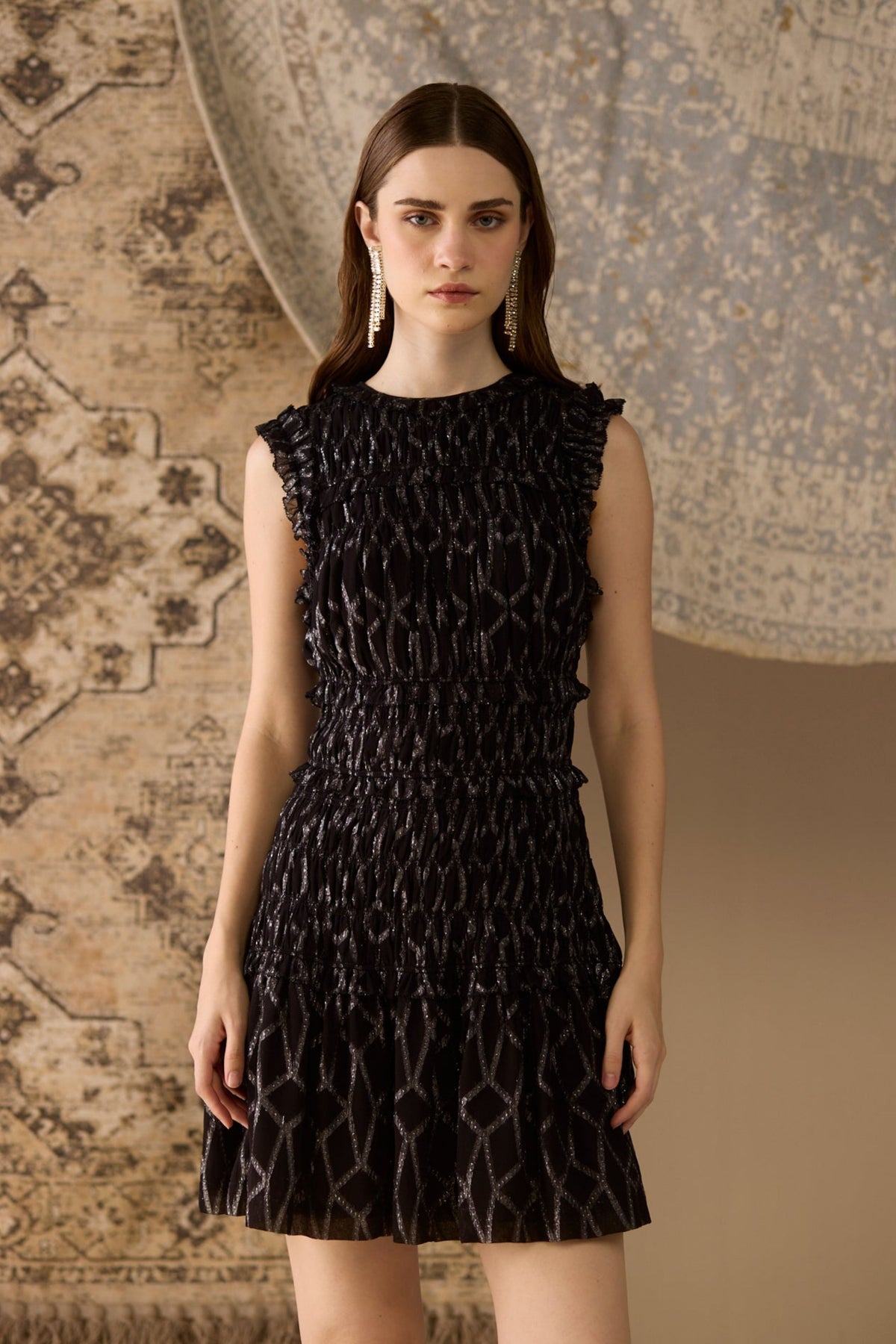 Black Amelia Mini Dress