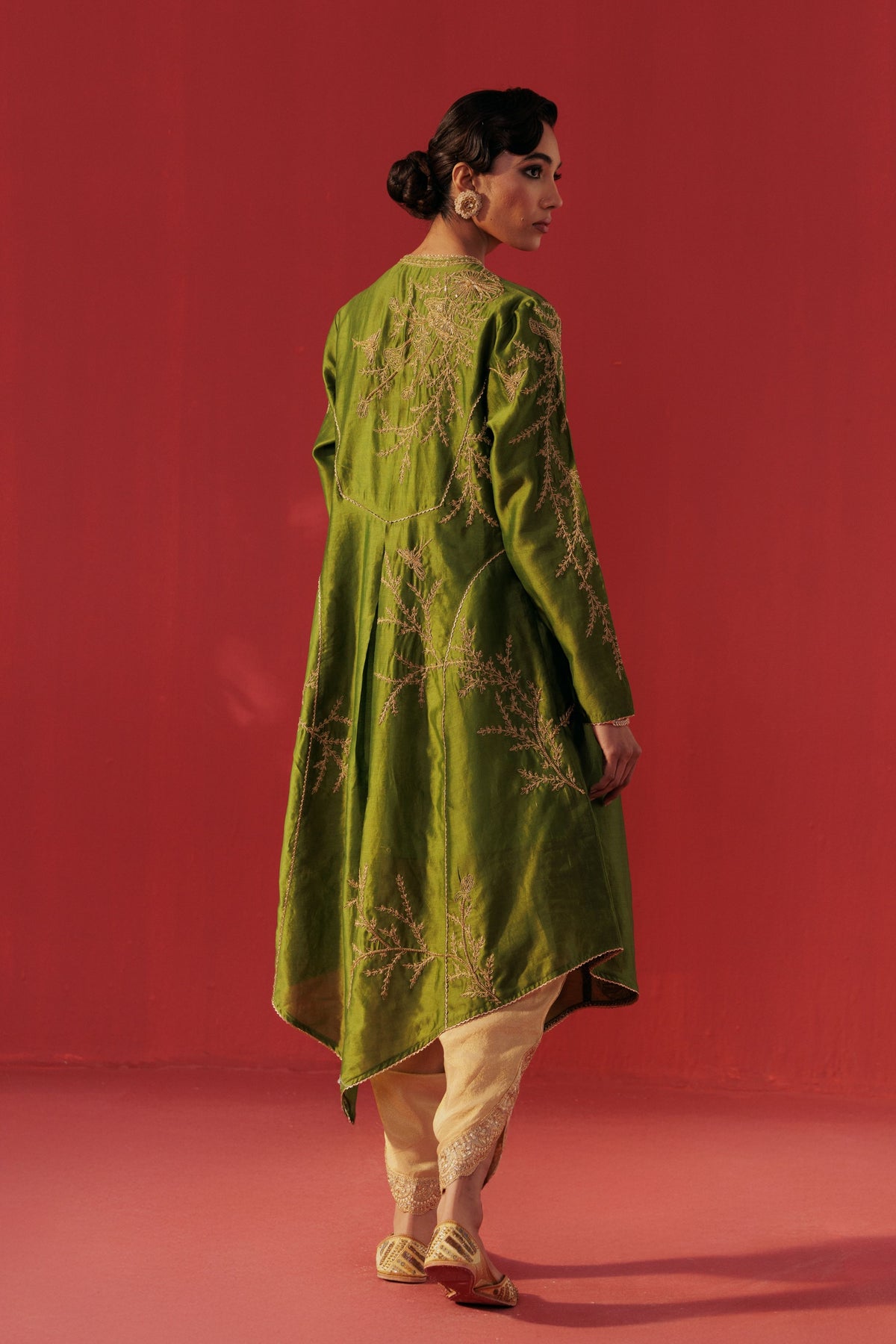 Olive Green Kurta Set
