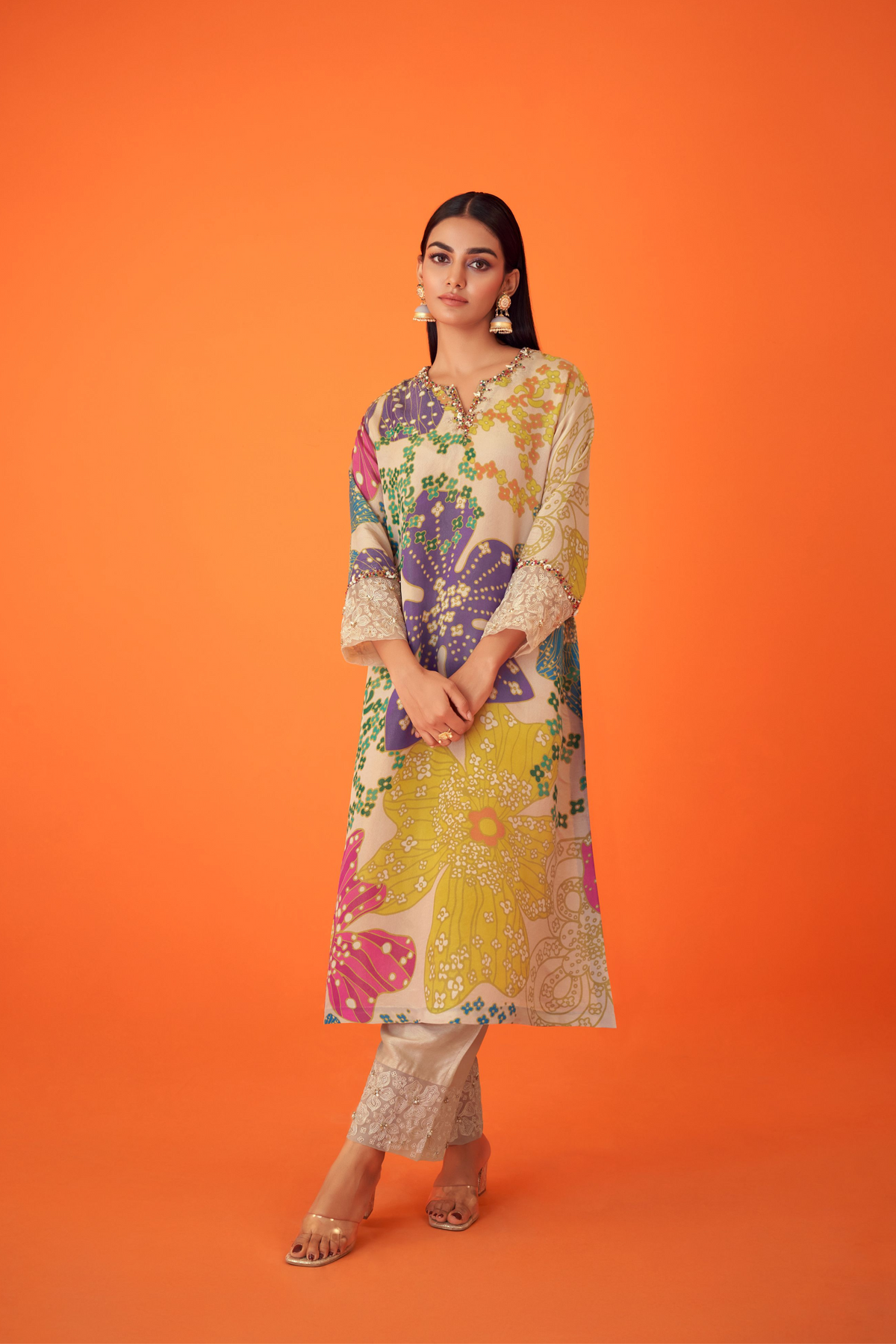 Floral Ethnic Kurta Set
