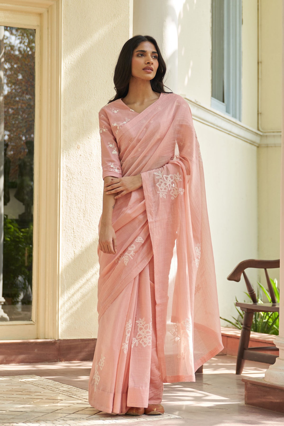 Tulip Applique Saree