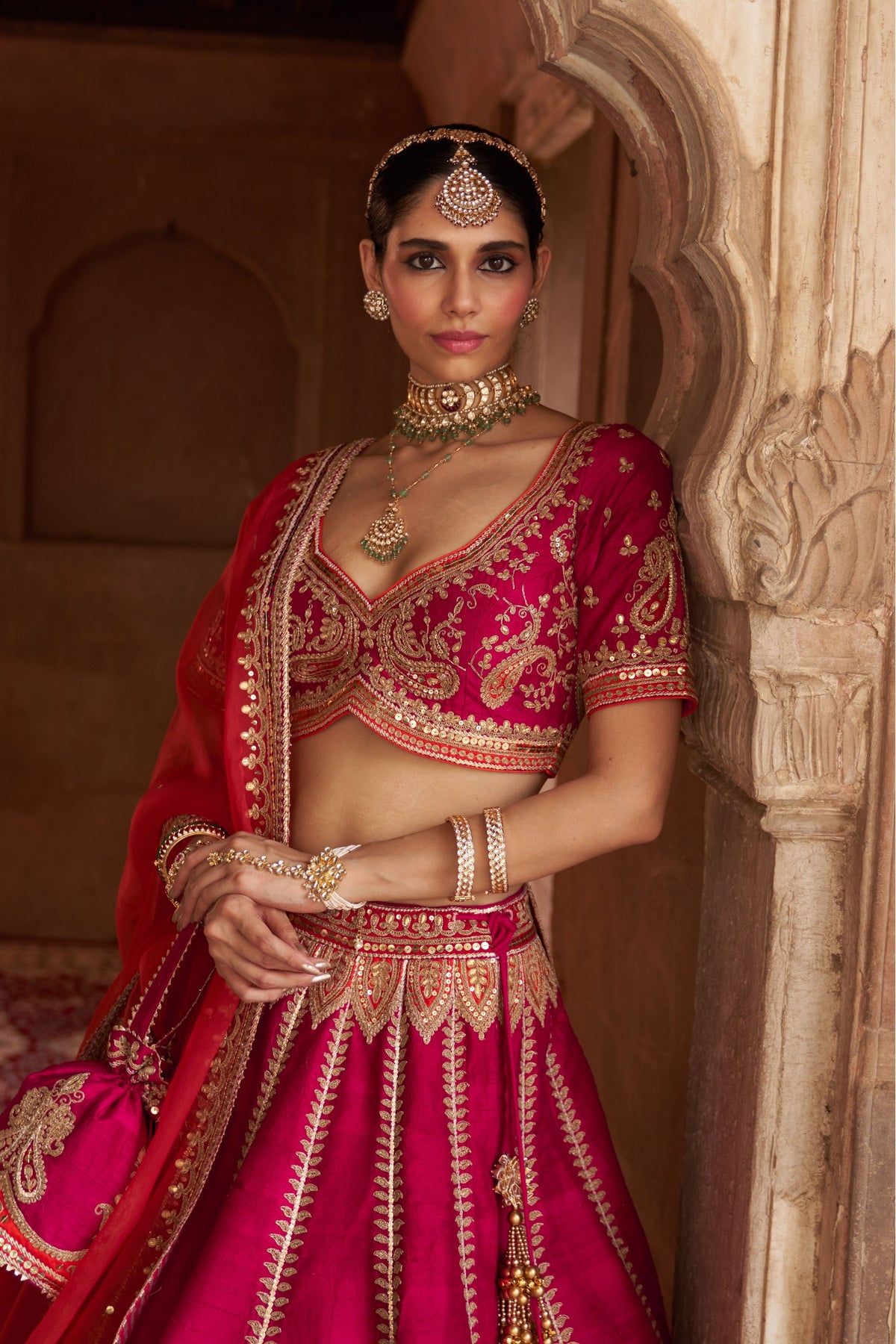 Amara Pink Lehenga Set