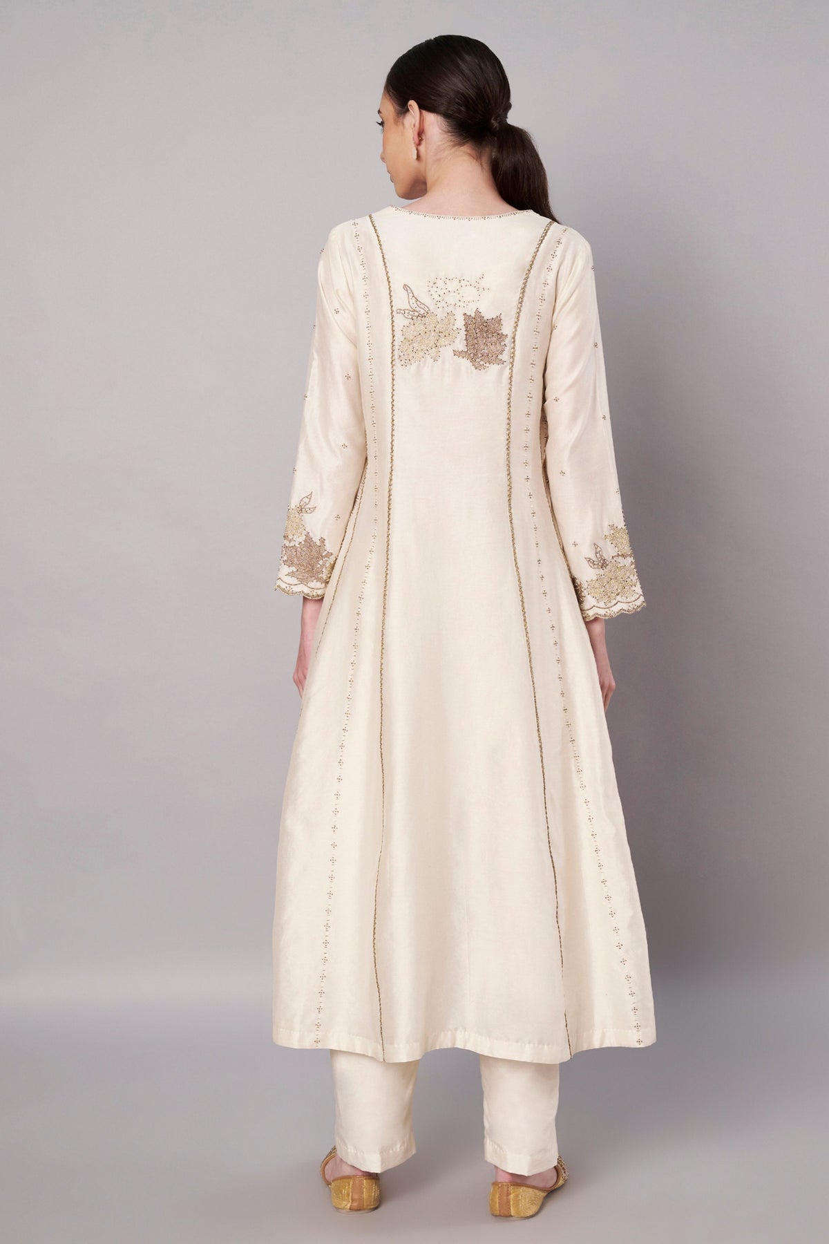 Spring Halo Ivory Anarkali Set