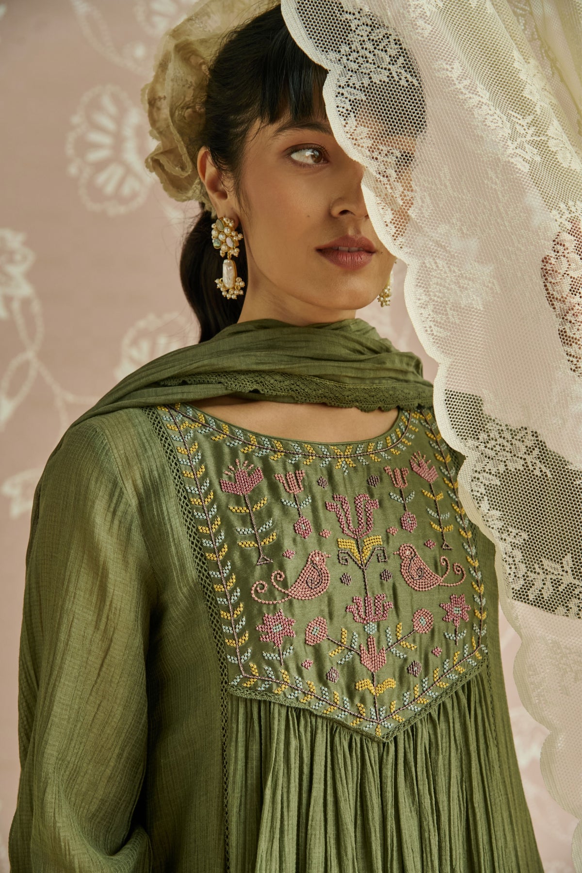 Green Naaz Kurta Set