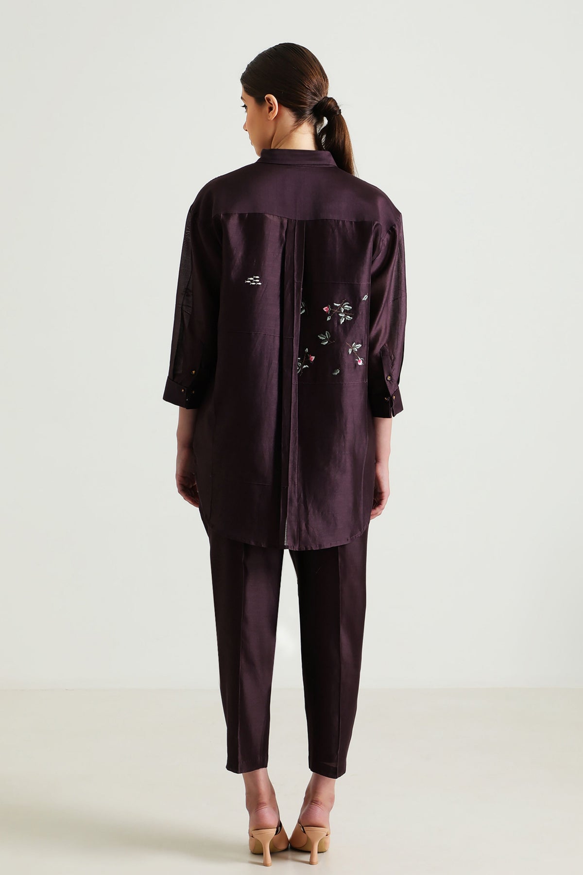 Lavender Shirt and Pant Set