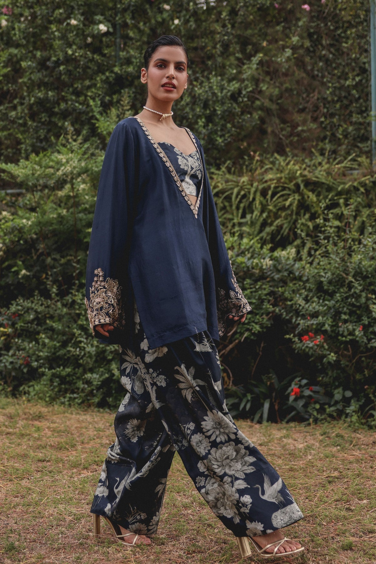 Navy Archive Kurta Set