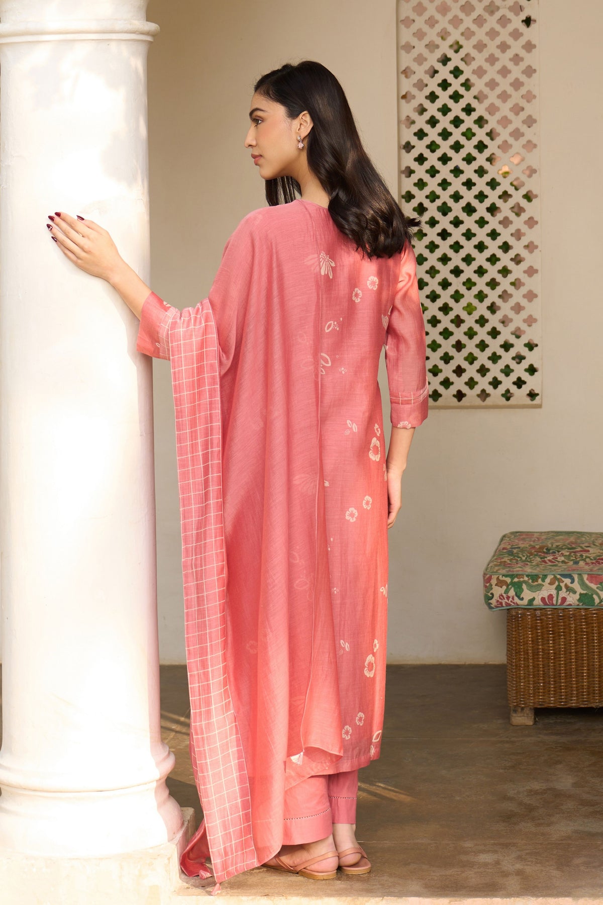 Hibiscus Floral Kurta Set