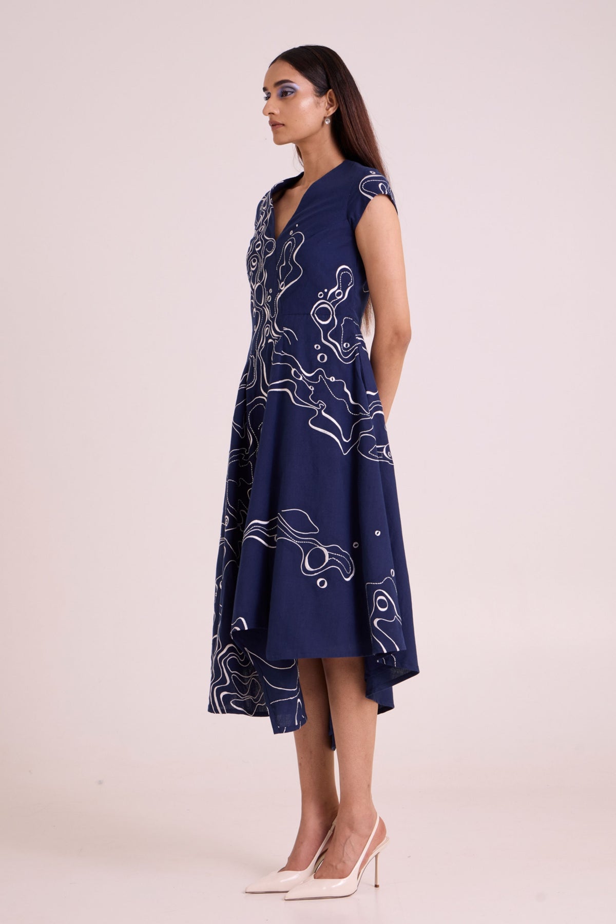 Indigo Perito Midi Dress