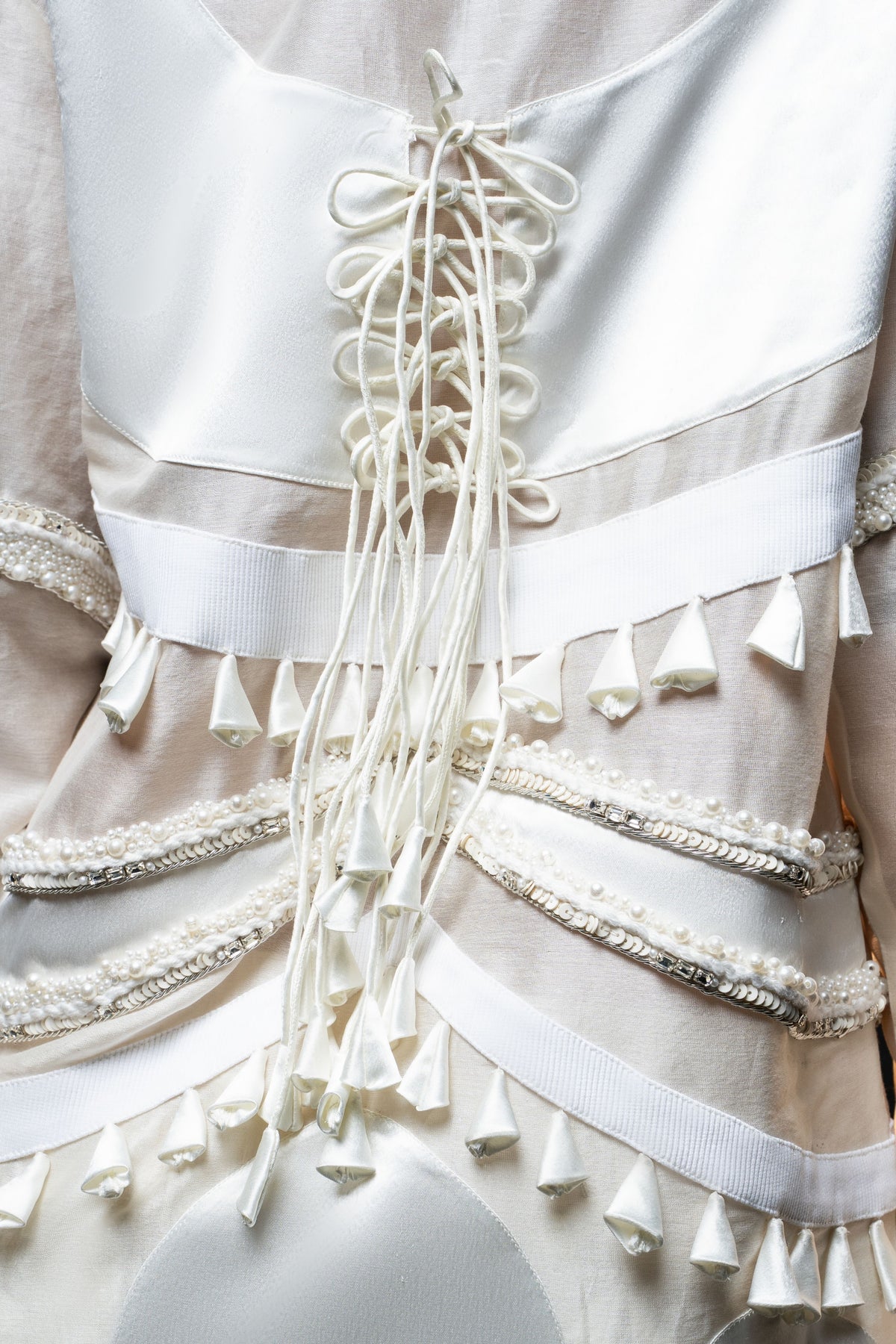 Ivory Patchwork Jacket Set
