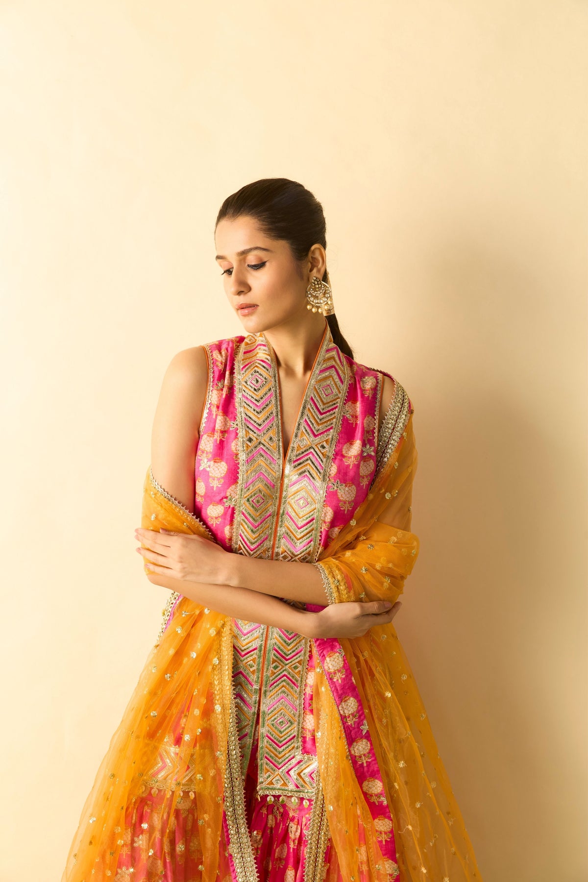 Pink Aarvi Sharara Set