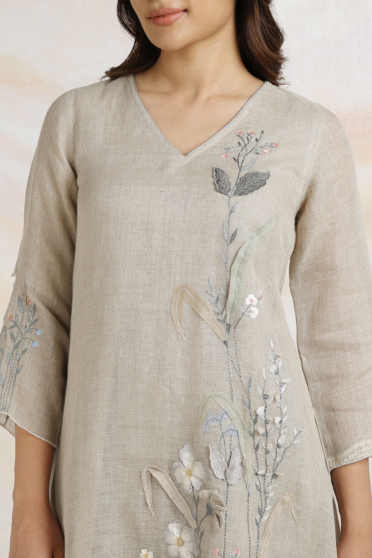 Natural Prairie Kurta And Pants