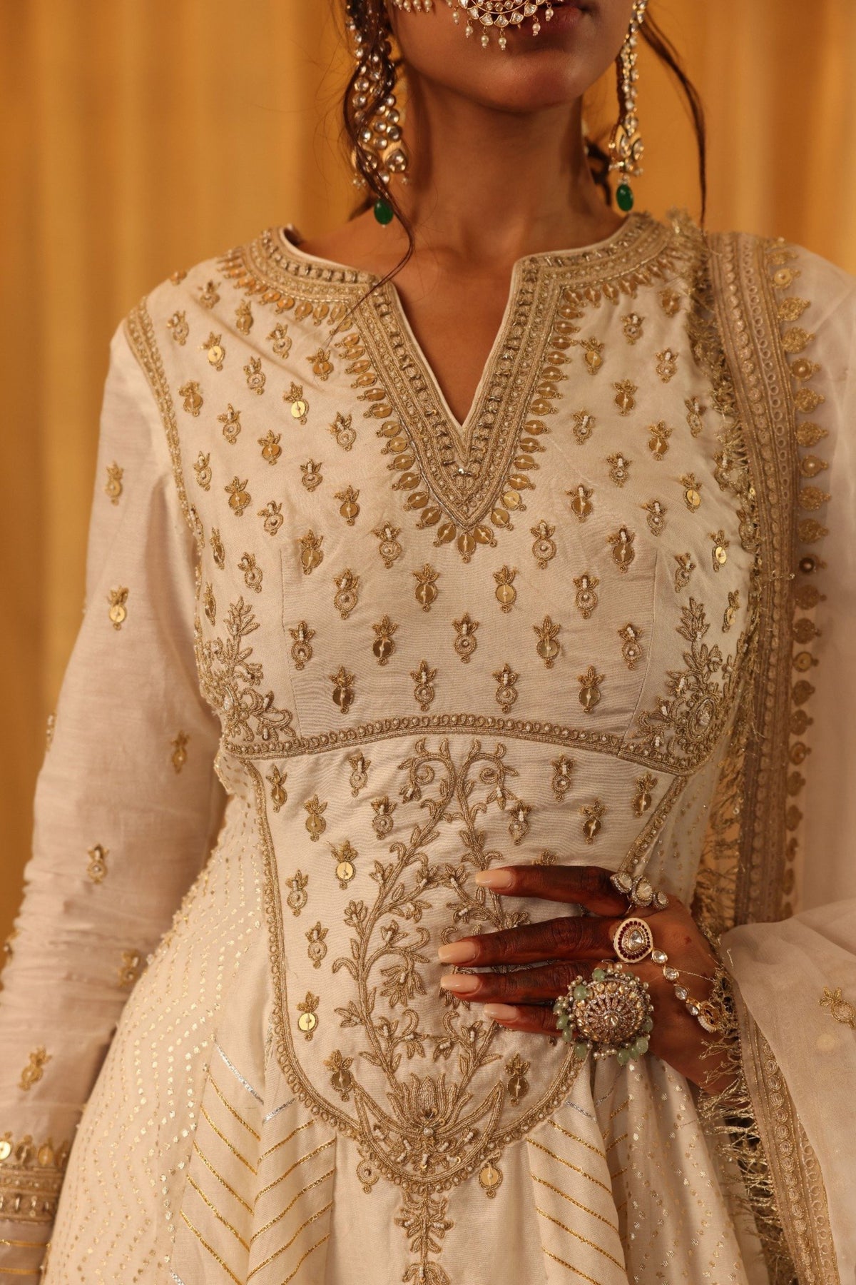 Chanderi Silk Anarkali Set