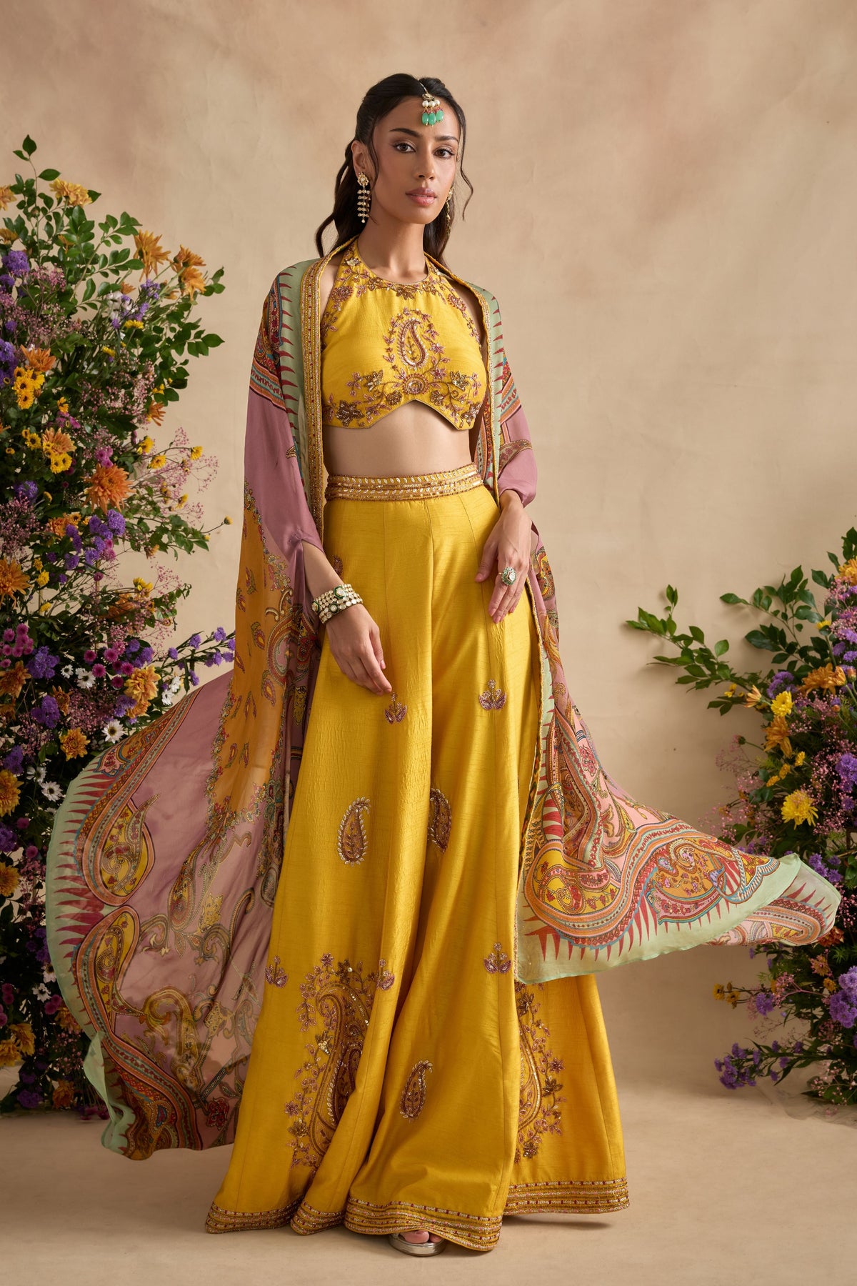 Aneeka Amber Cape Set