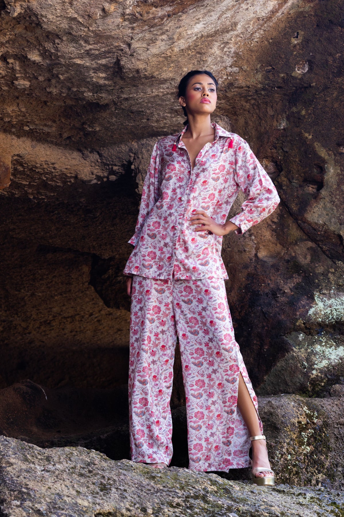 Blush Pink Shirt With Pant