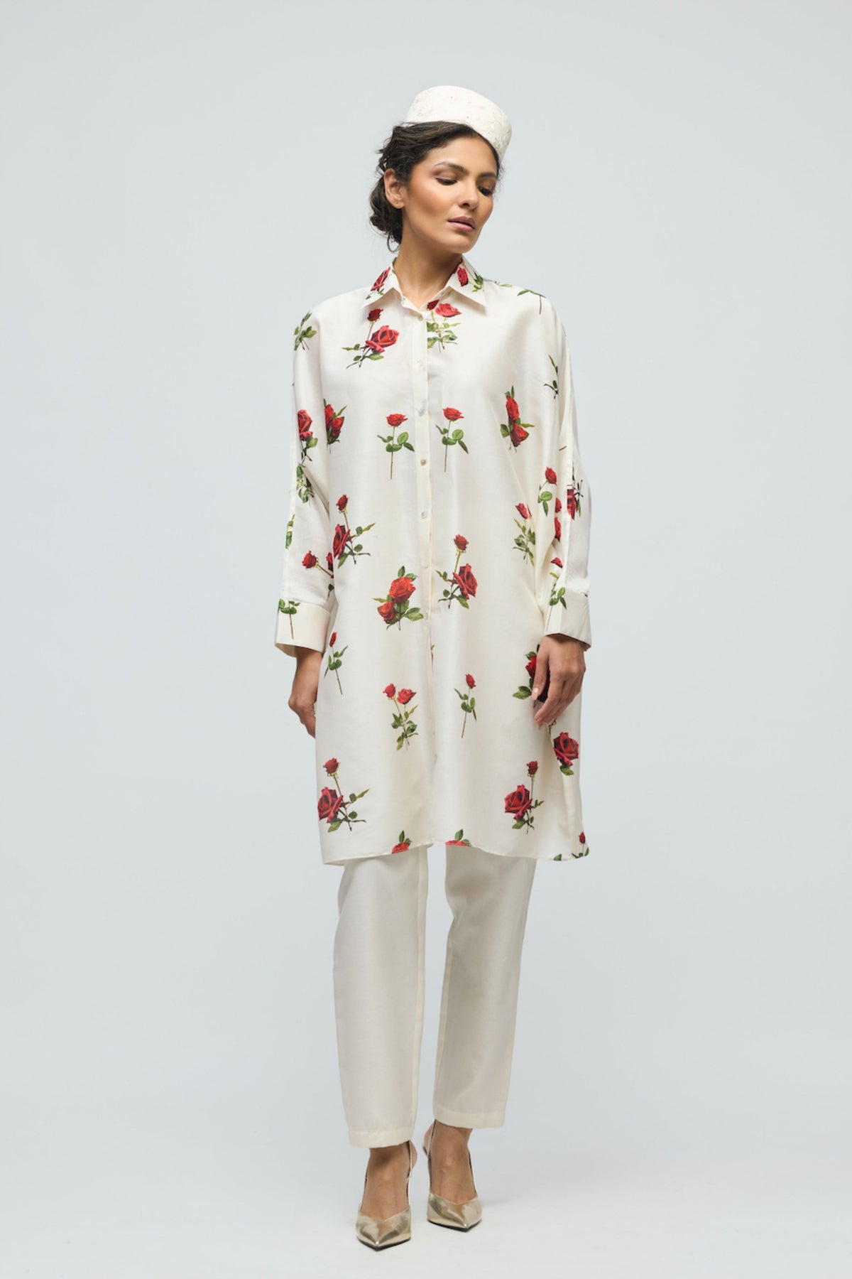 Printed Chanderi Tunic