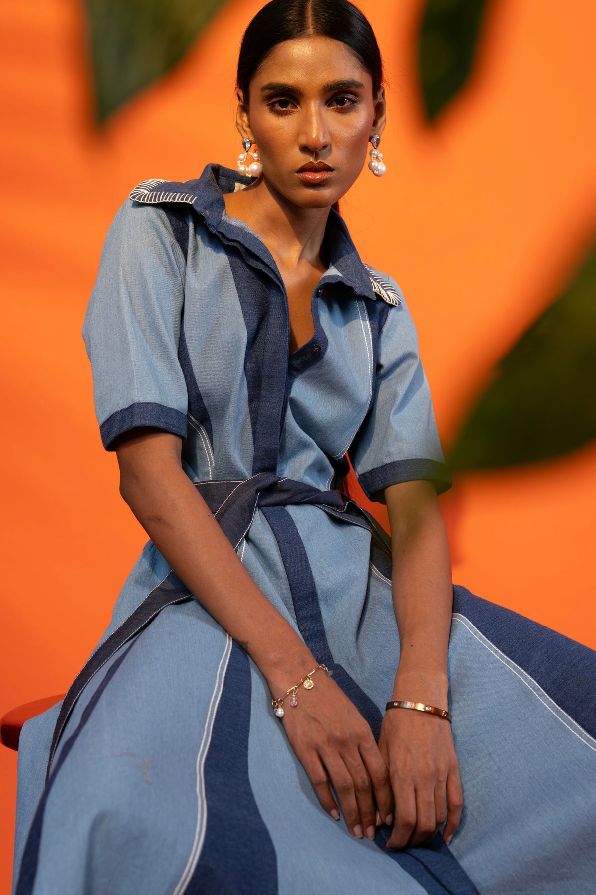Indigo Orbit Dress