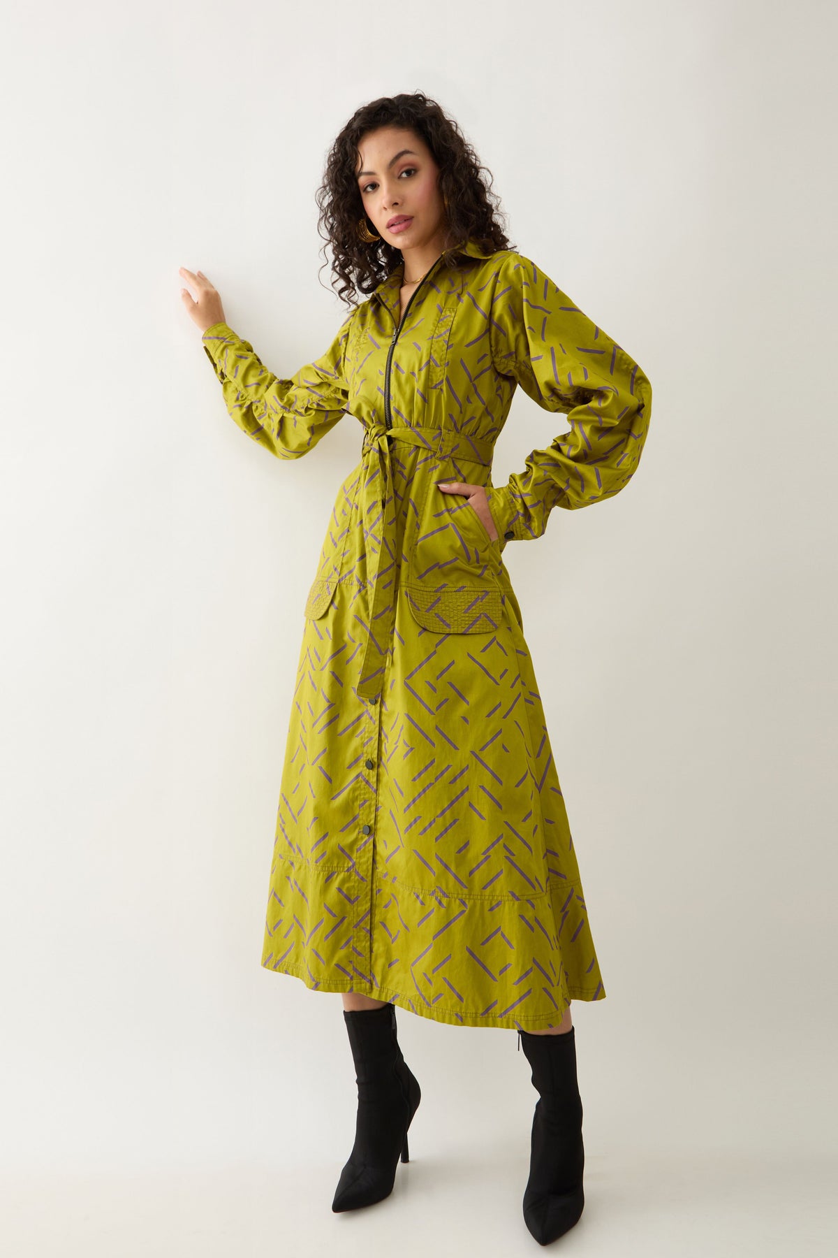 Anika Leaf Dress