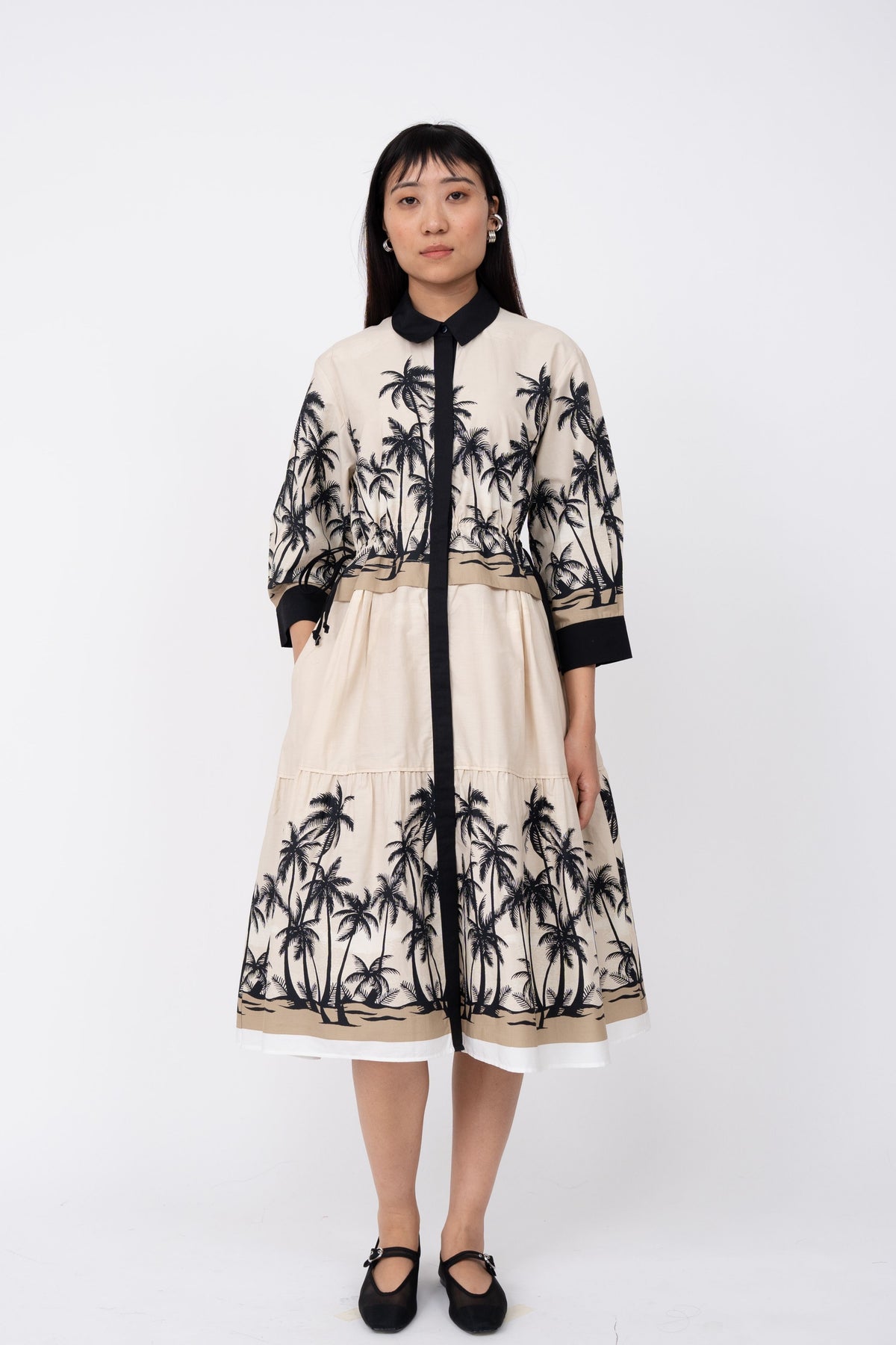 Dawn Print Draw String Dress