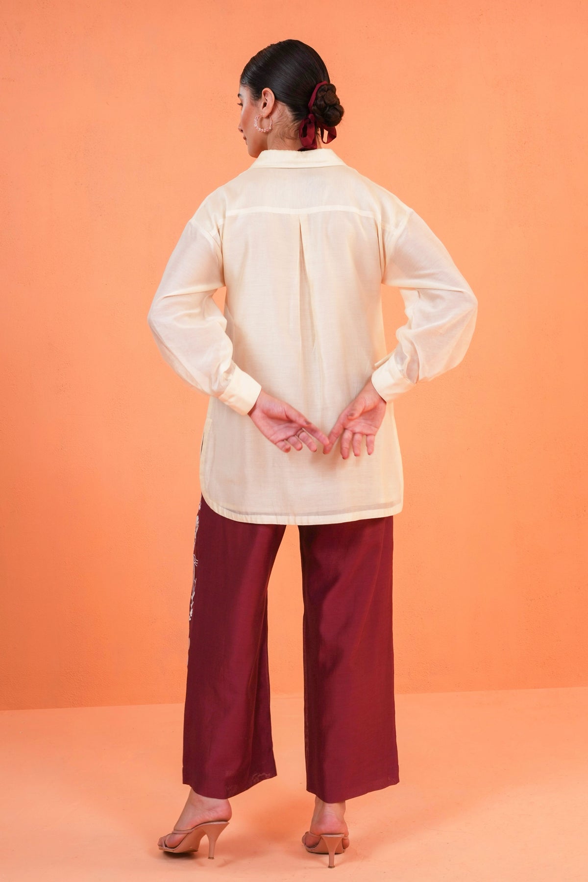 Maroon Mirage Co-ord Set