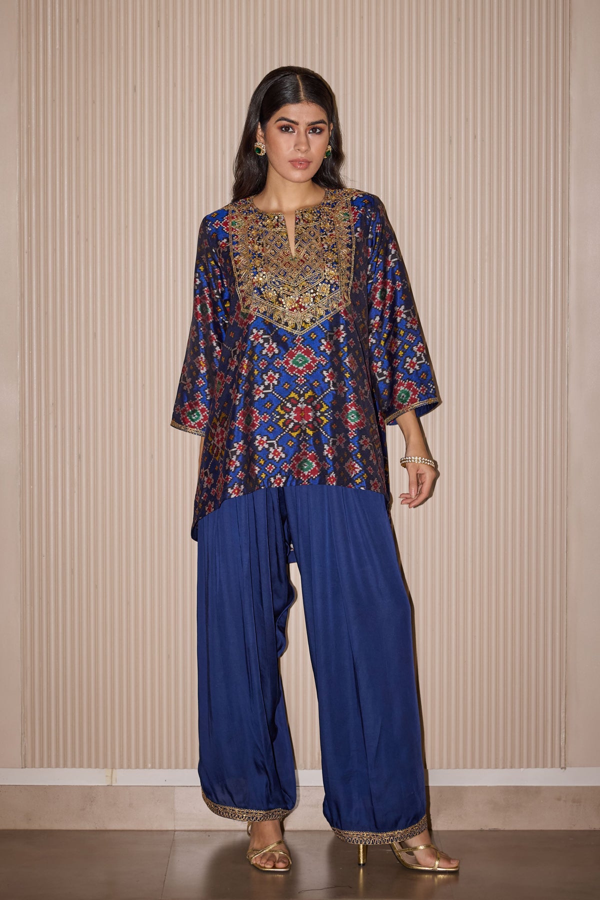 Embellished Long Tunic Set