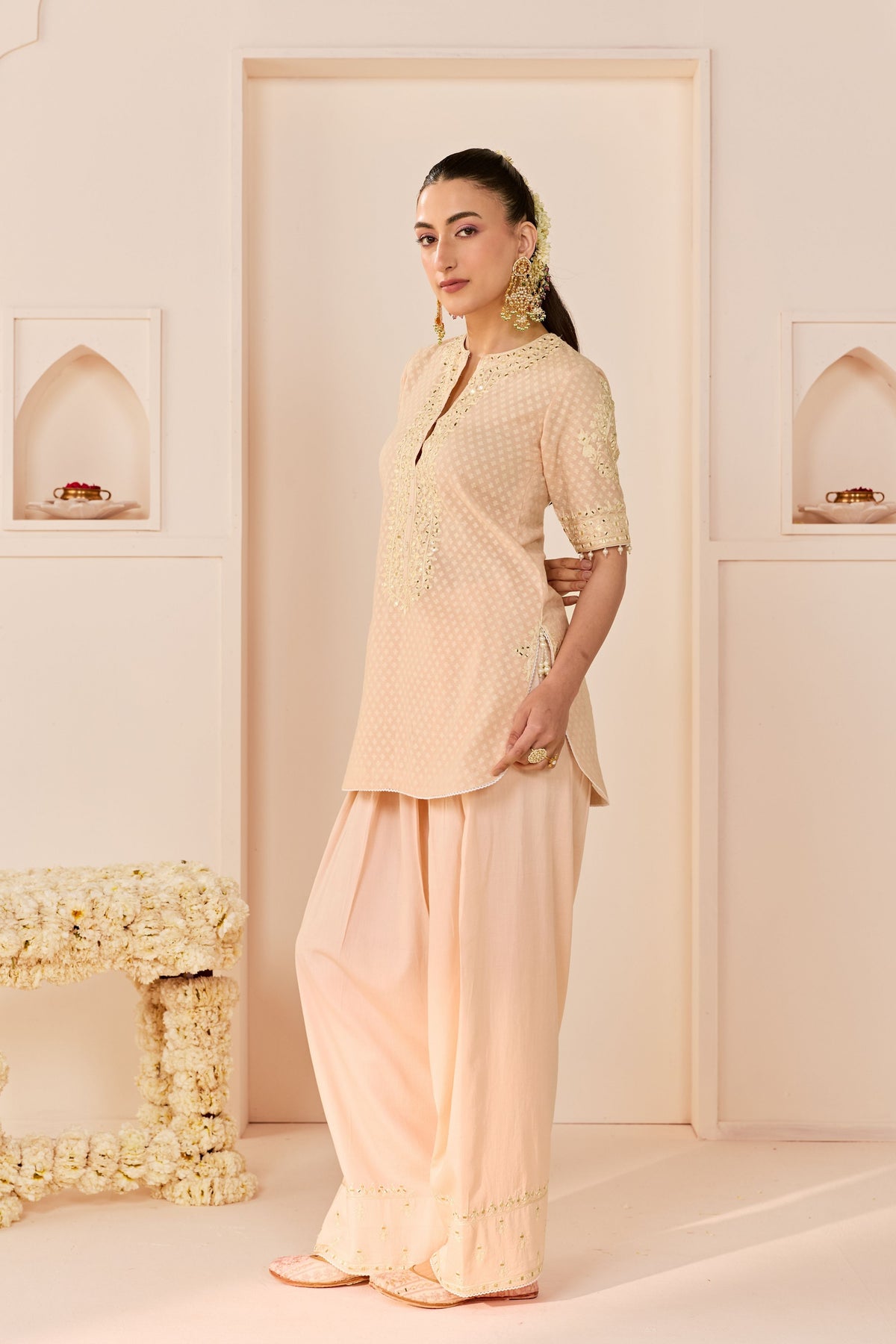 Anaisha Carnation Pink Short Kurta Set