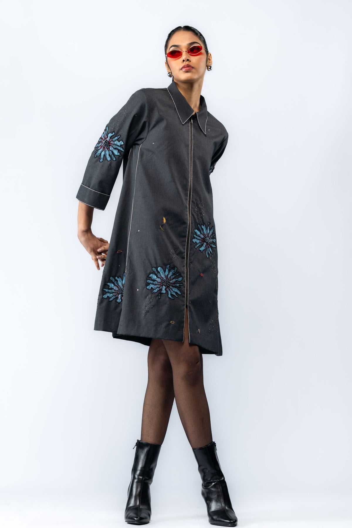Aube Floral Flared Dress