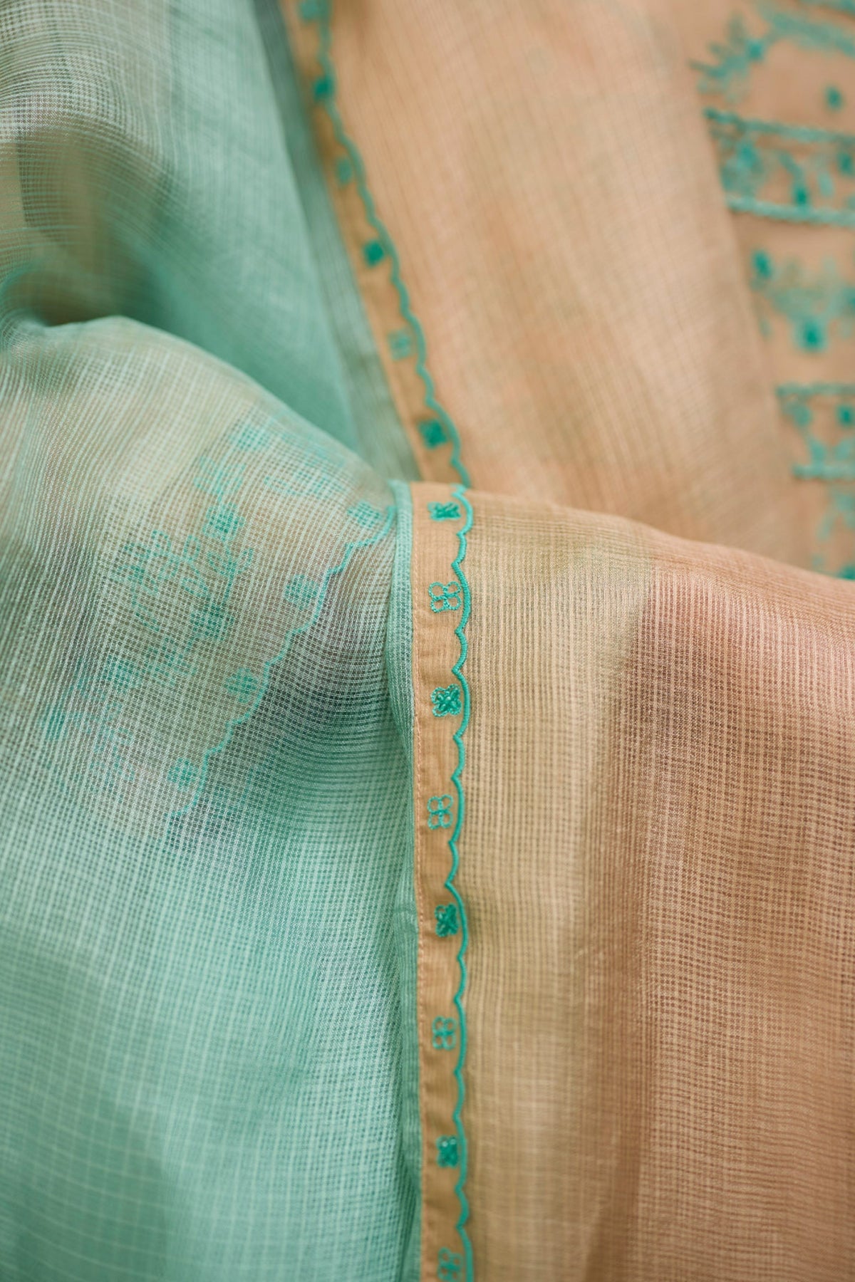 Woodland Stories Embroidered Beige Dupatta