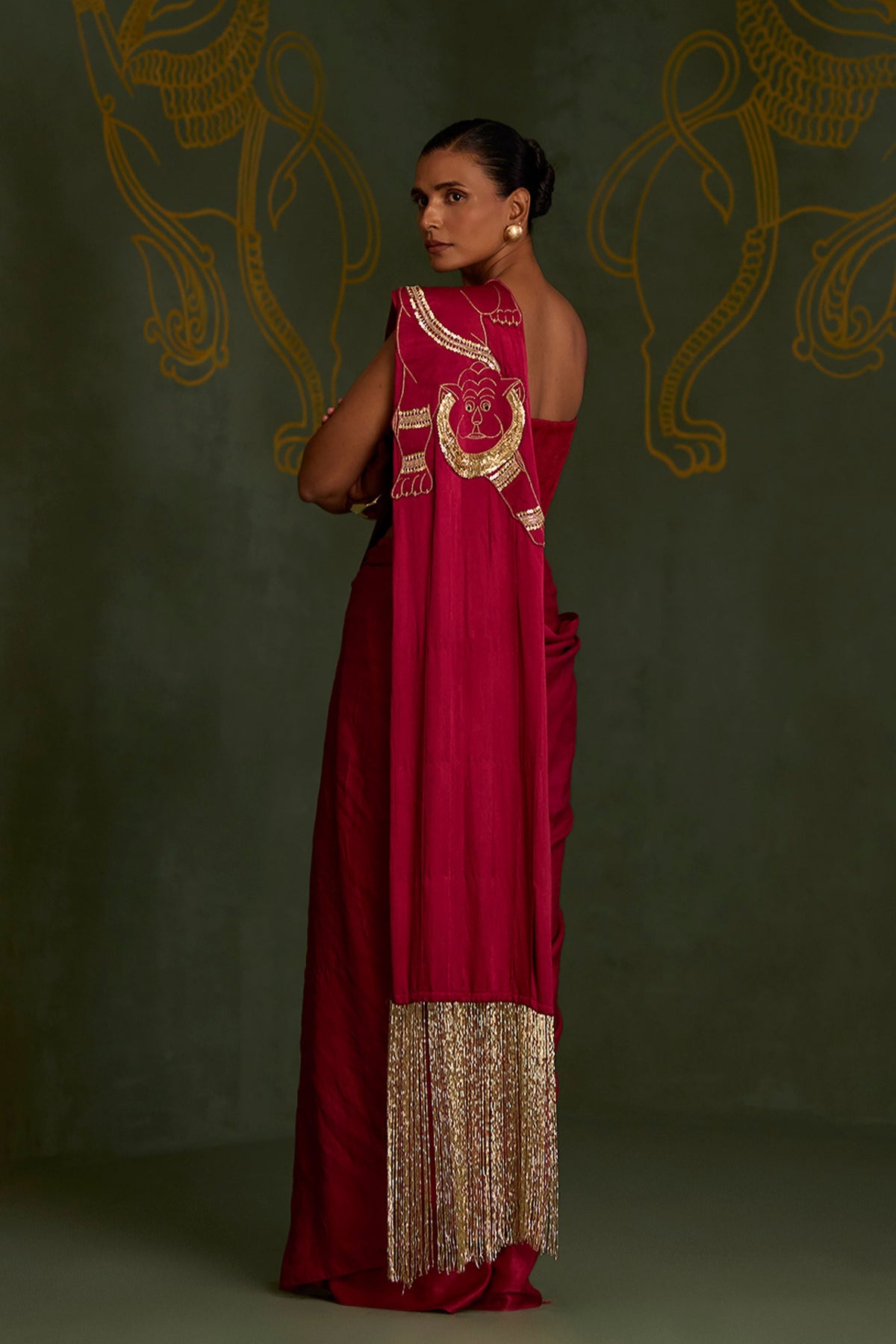 Vajraya Draped Saree Set