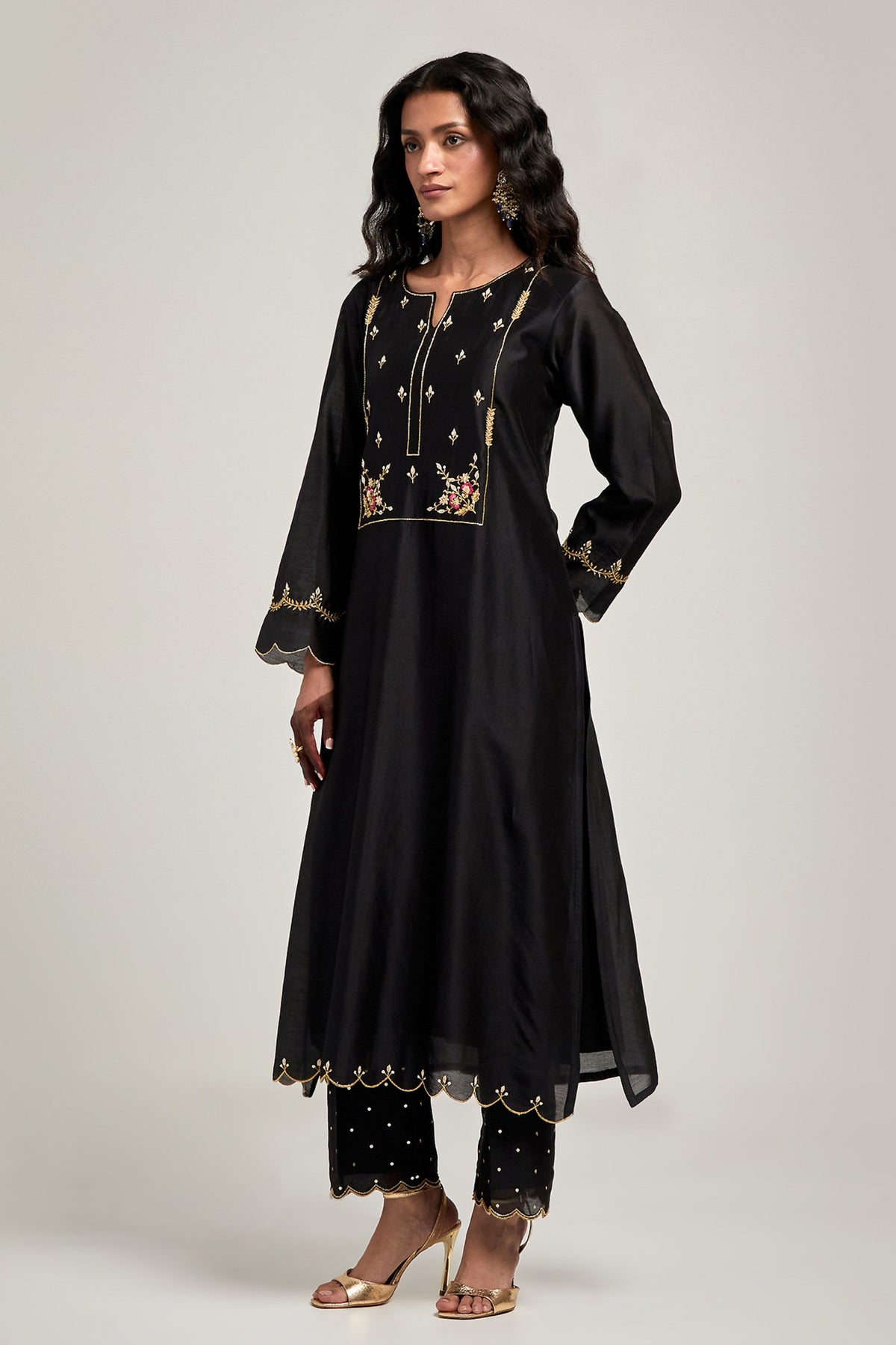 Black Kurta Set