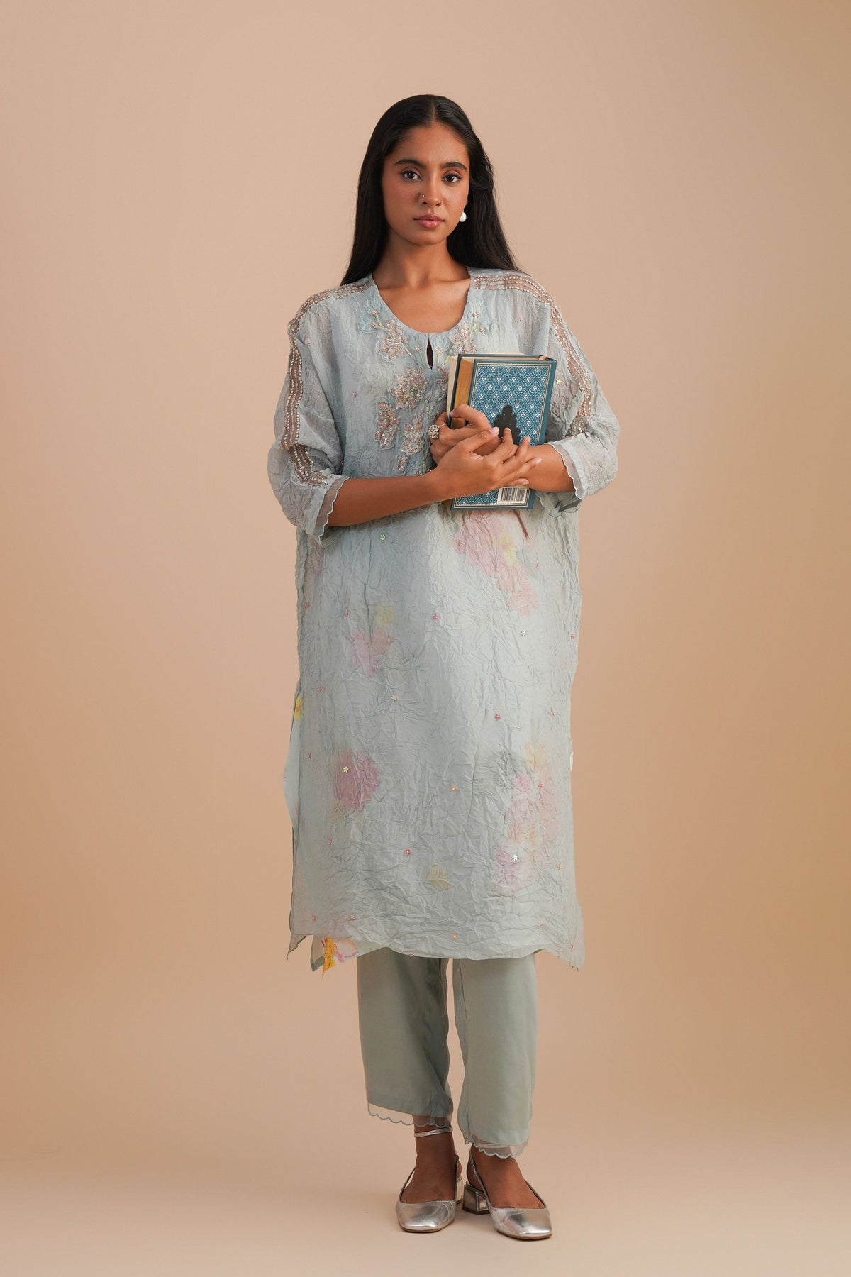 Powder Blue Kaftan Set