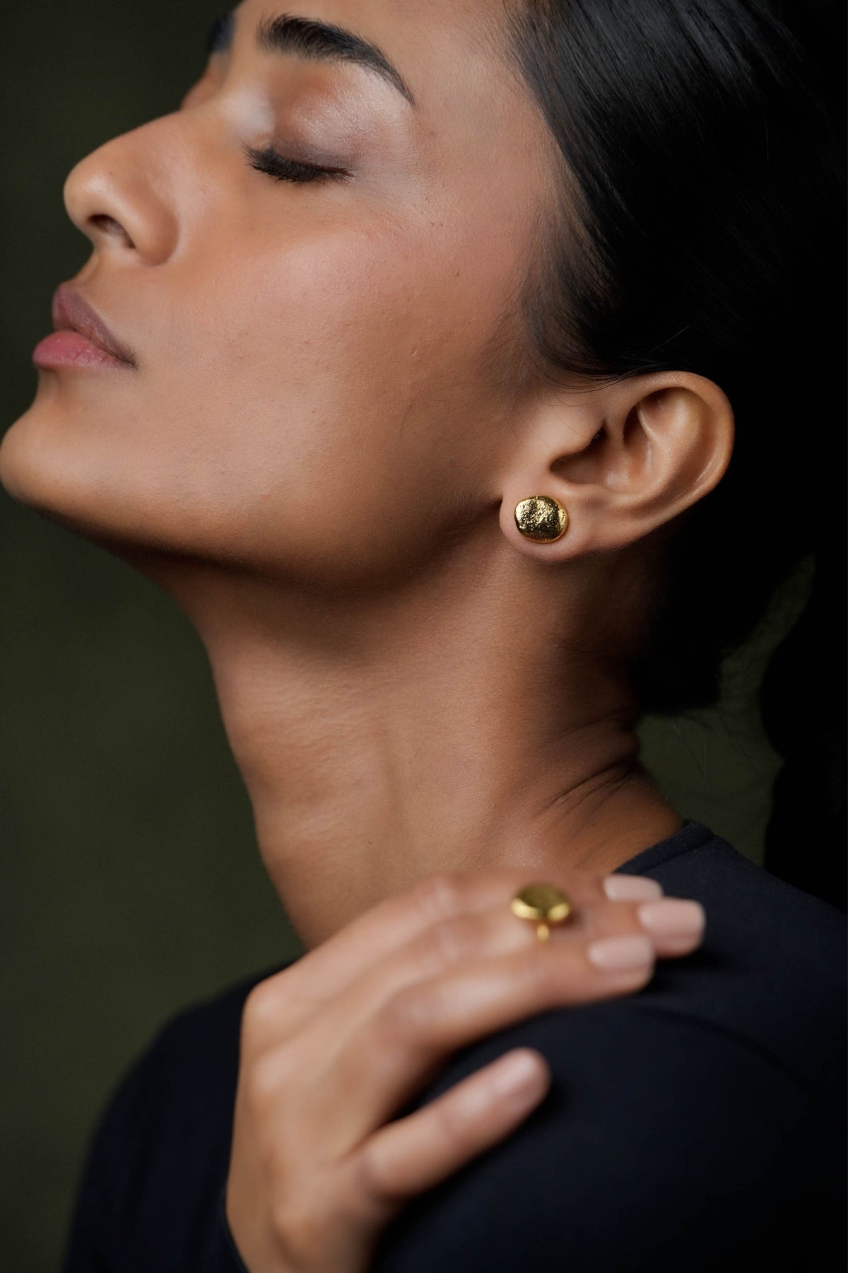 Sophie Large Golden Studs