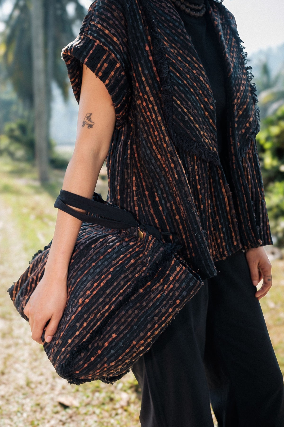 Berlin Copper Shawl Collar Top