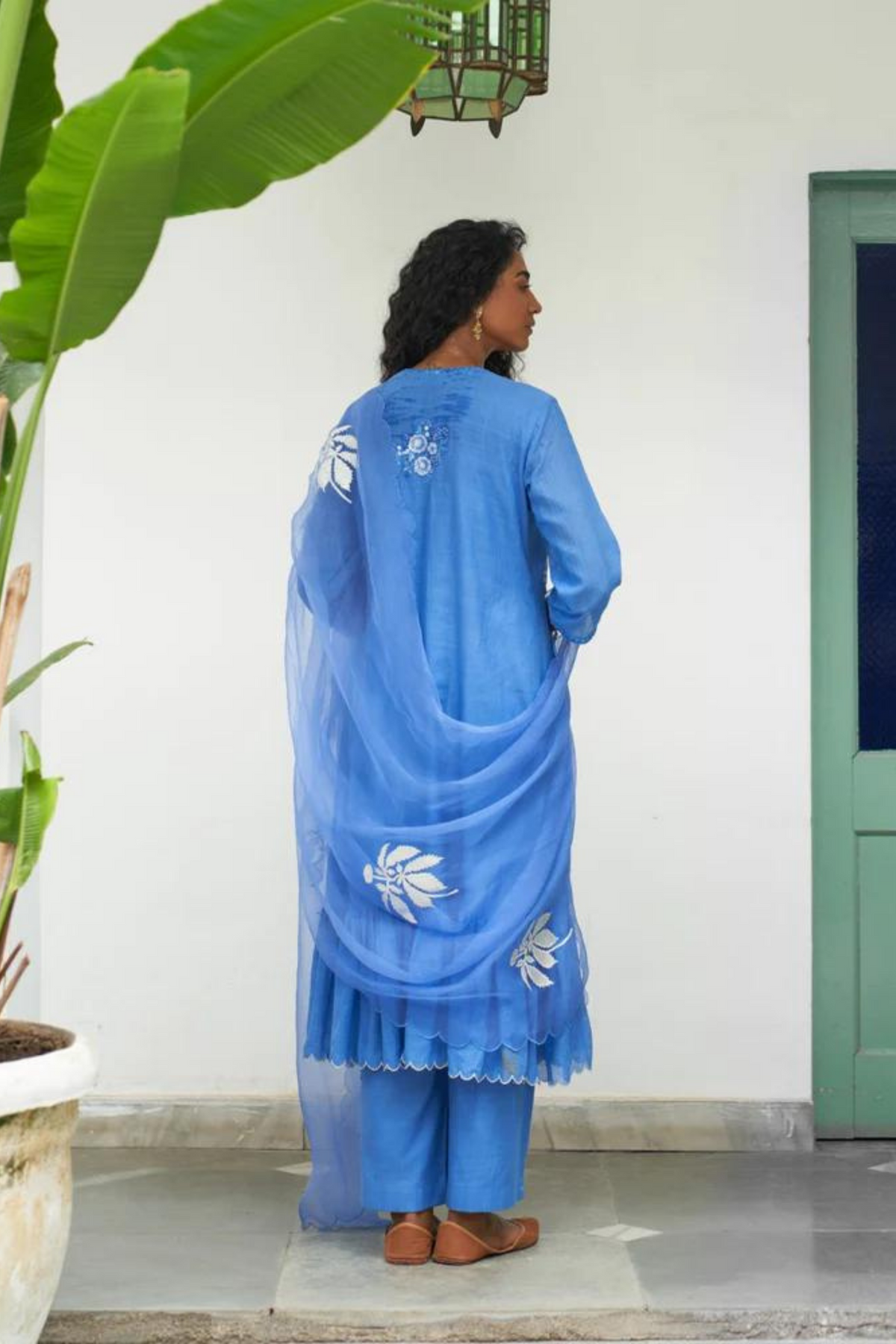 Asmani Champa Sitara Kurta Set