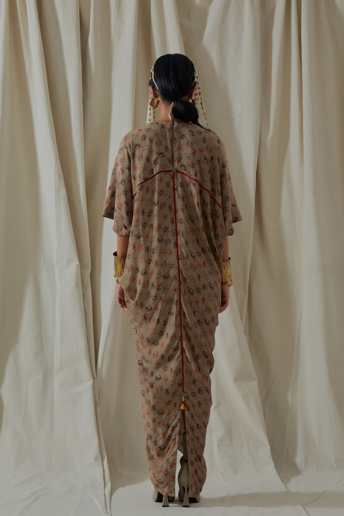 Zia Ecru Trapeze Kaftan