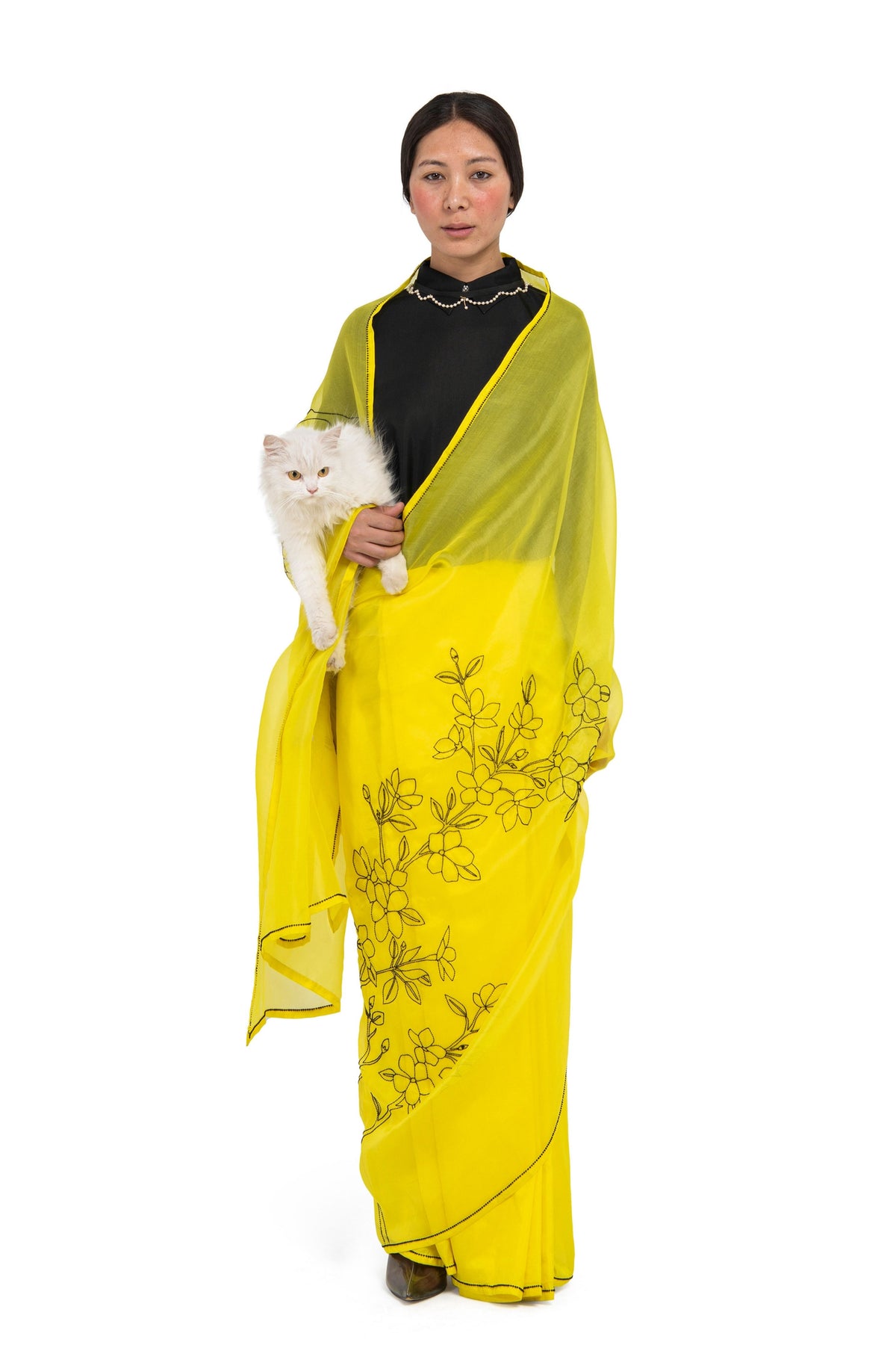 Gaiyo Lime Saree