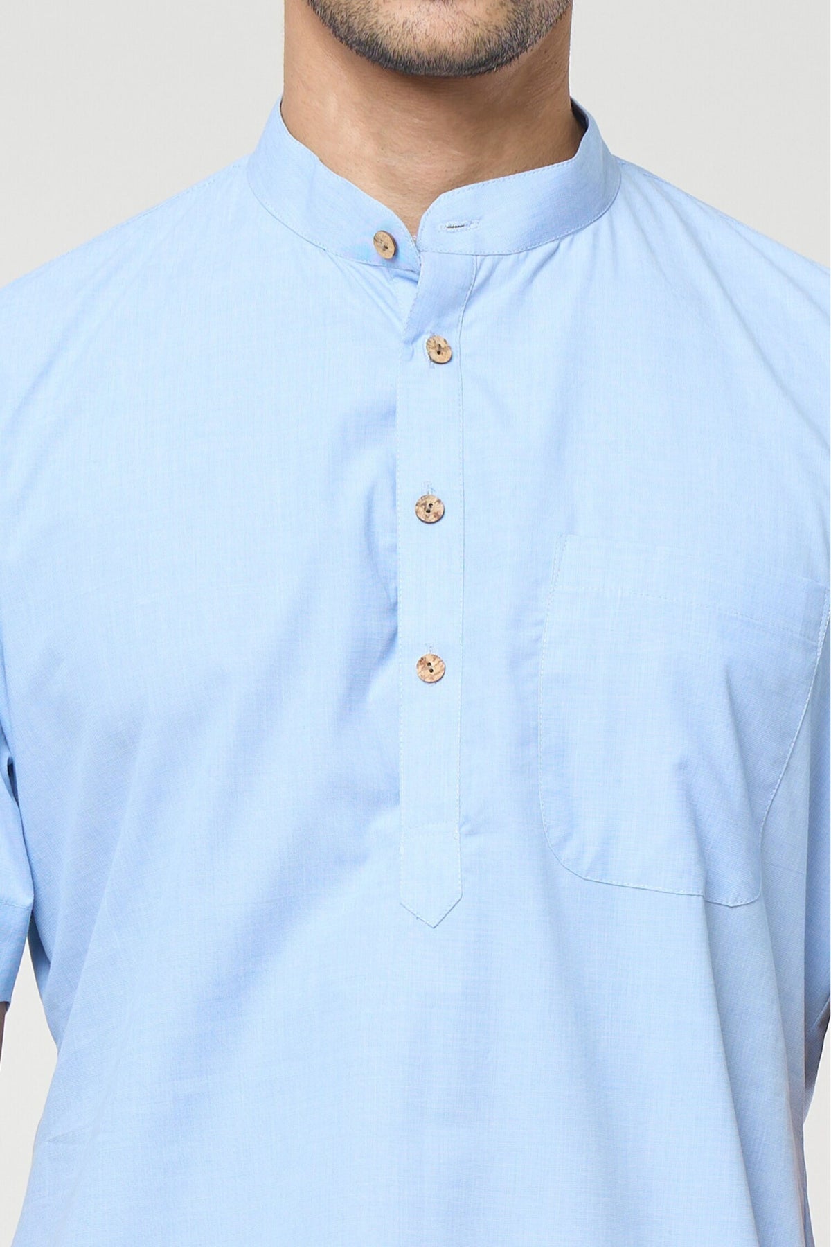 Blue Pastel Shirt Set