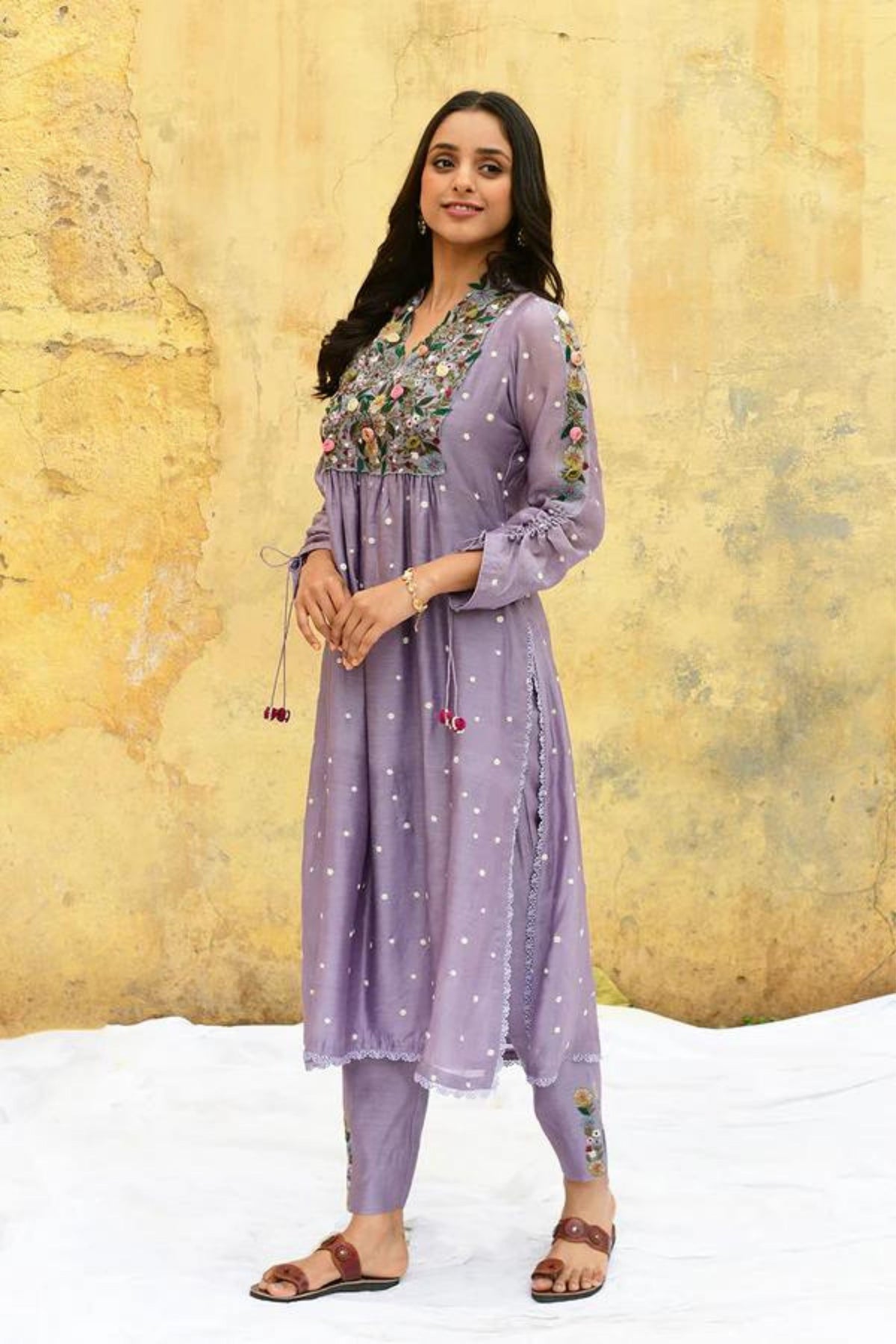 Lilac Orchid Kurta Set