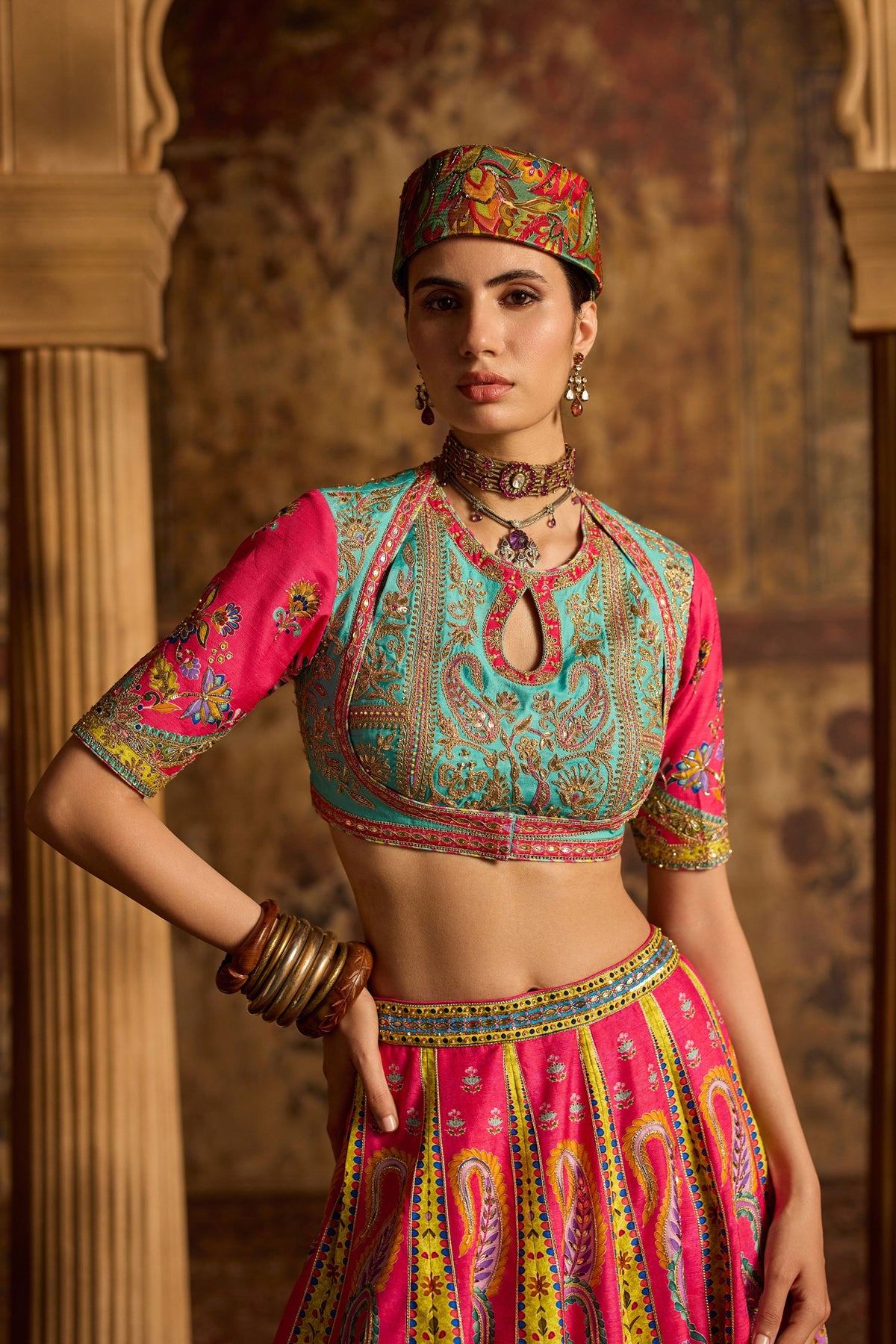 Nitara Pink Lehenga Set