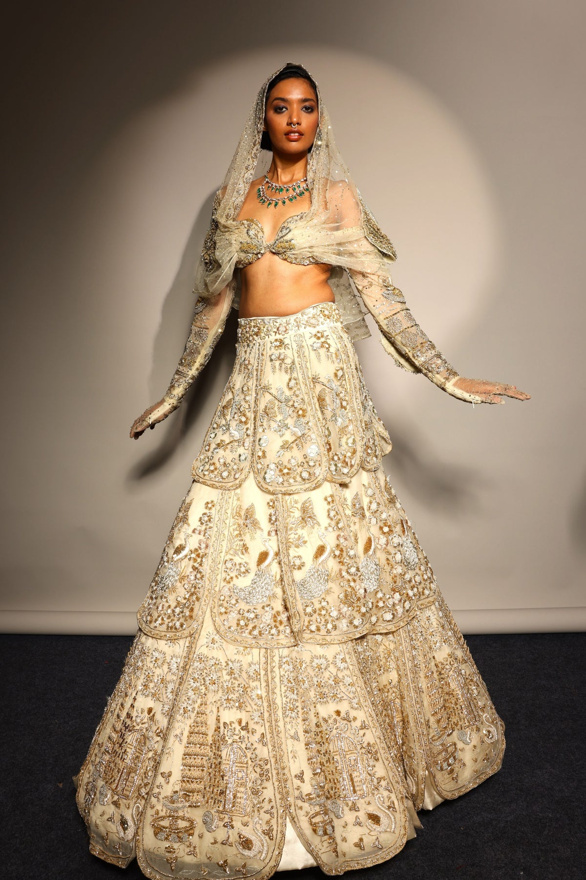 Tuscan Bloom Petal Lehenga Set
