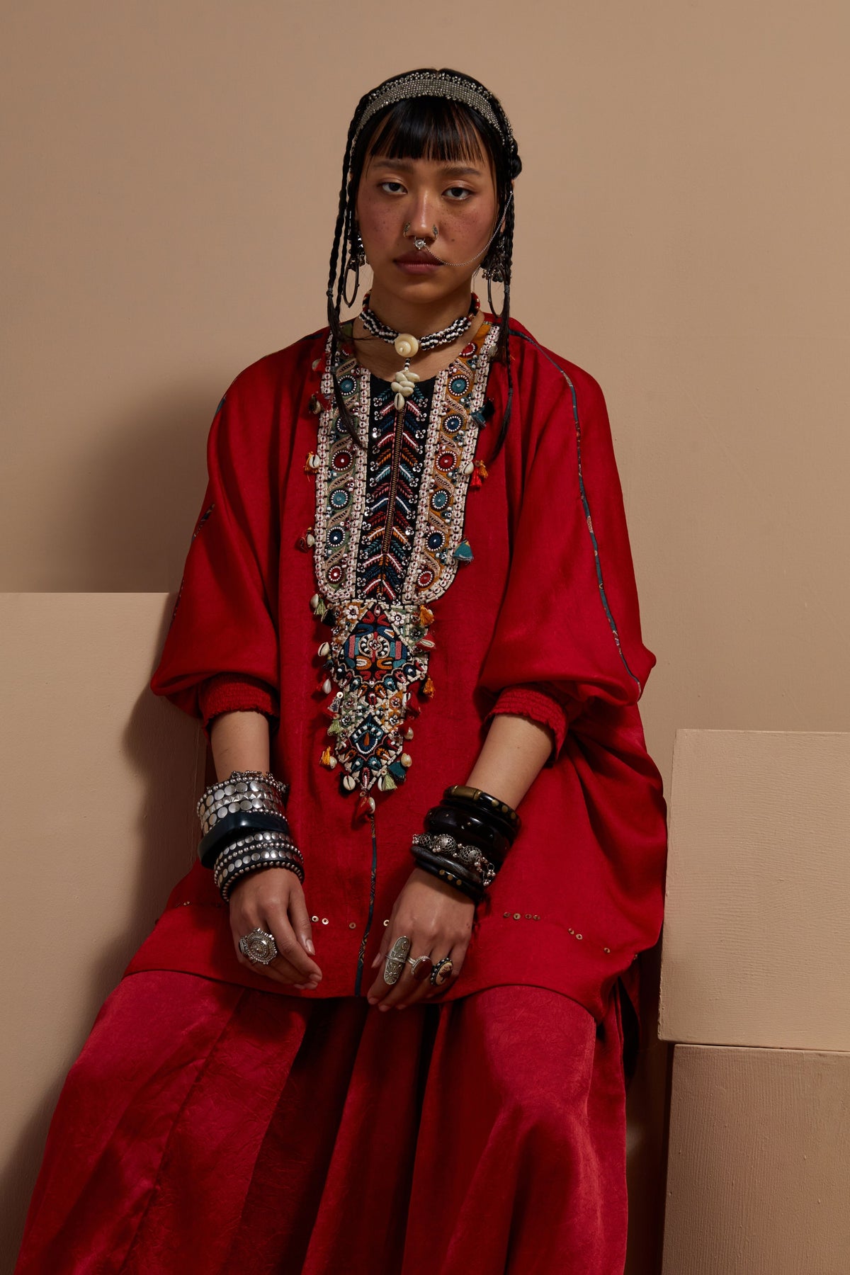 Kuru Trapeze Kurta Set